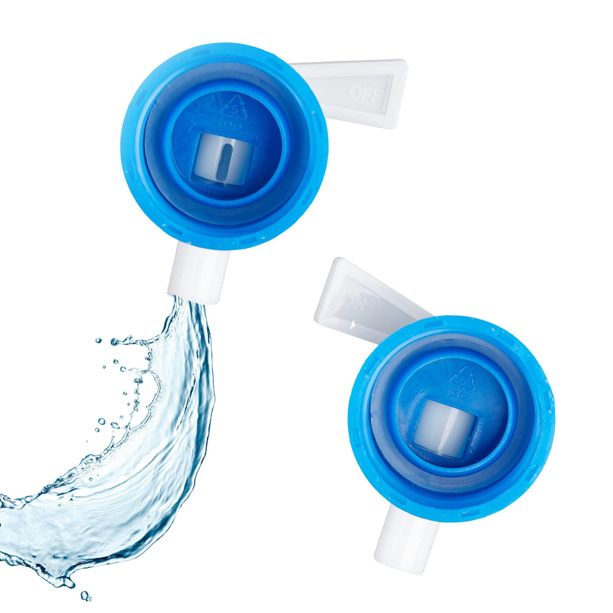 Faltkanister 4er-Set Blau-Transparent von Relaxdays