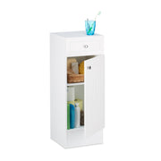 Badschrank Weiss-Silber von Relaxdays