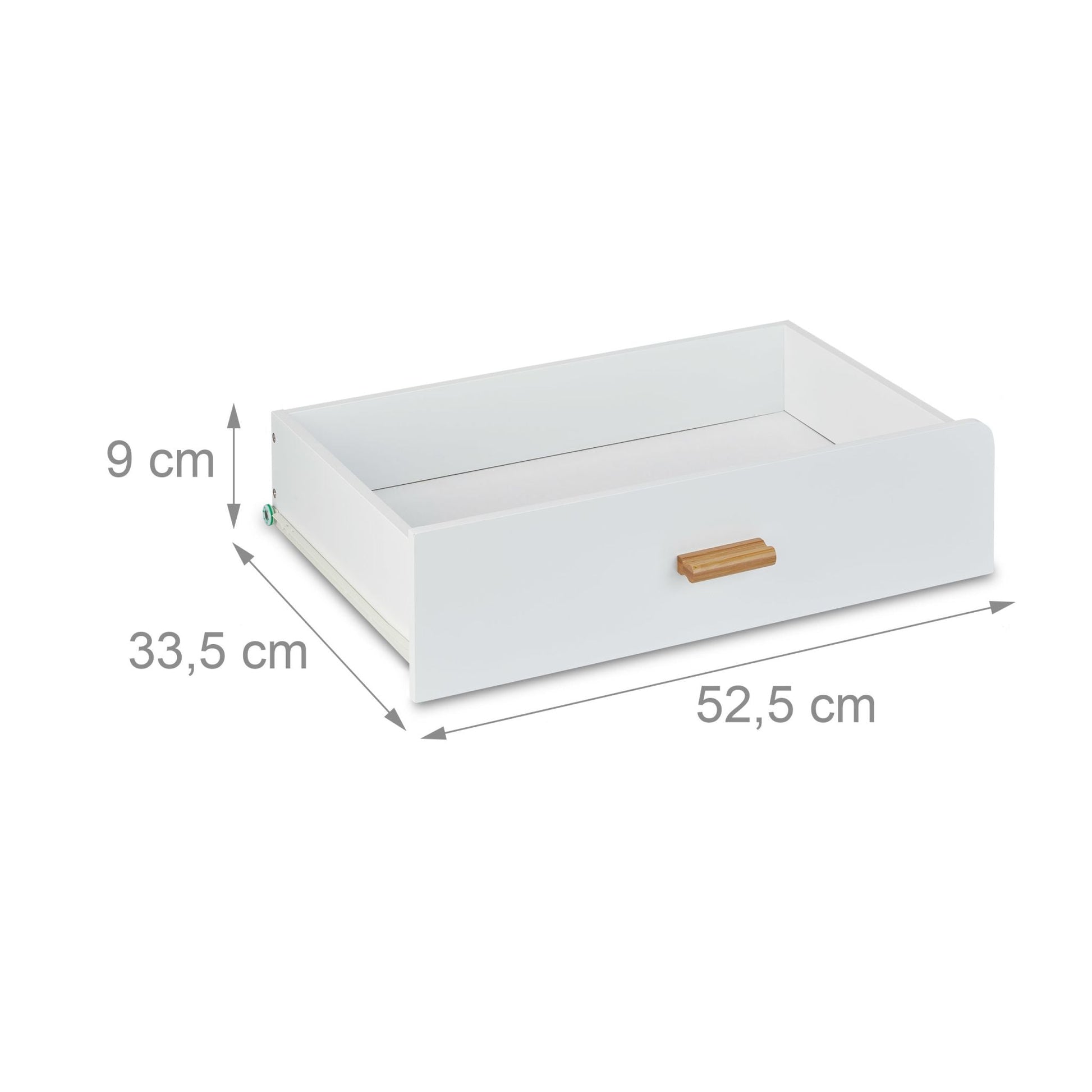 Sideboard mit abgerundeten Ecken Weiss-Hellbraun von Relaxdays