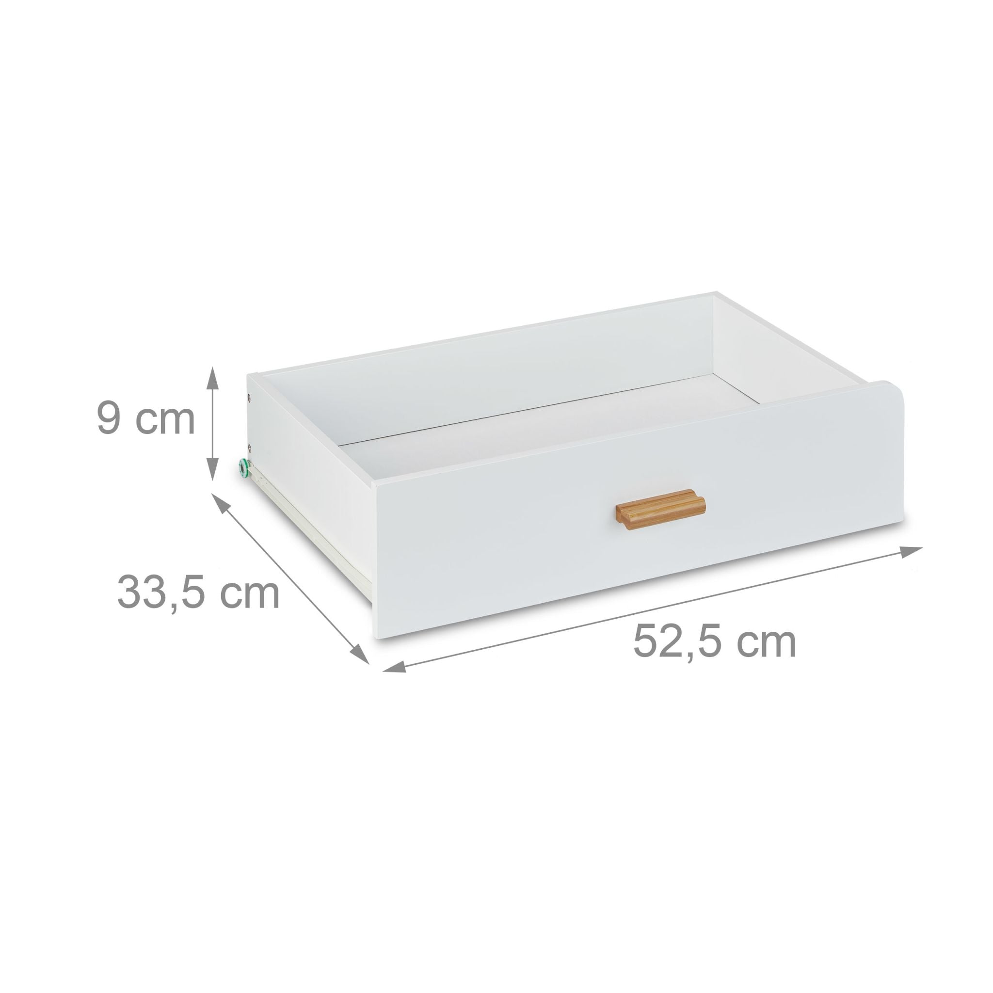 Sideboard mit abgerundeten Ecken Weiss-Hellbraun von Relaxdays