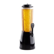 Biersäule mit Zapfhahn Schwarz-Transparent von Relaxdays