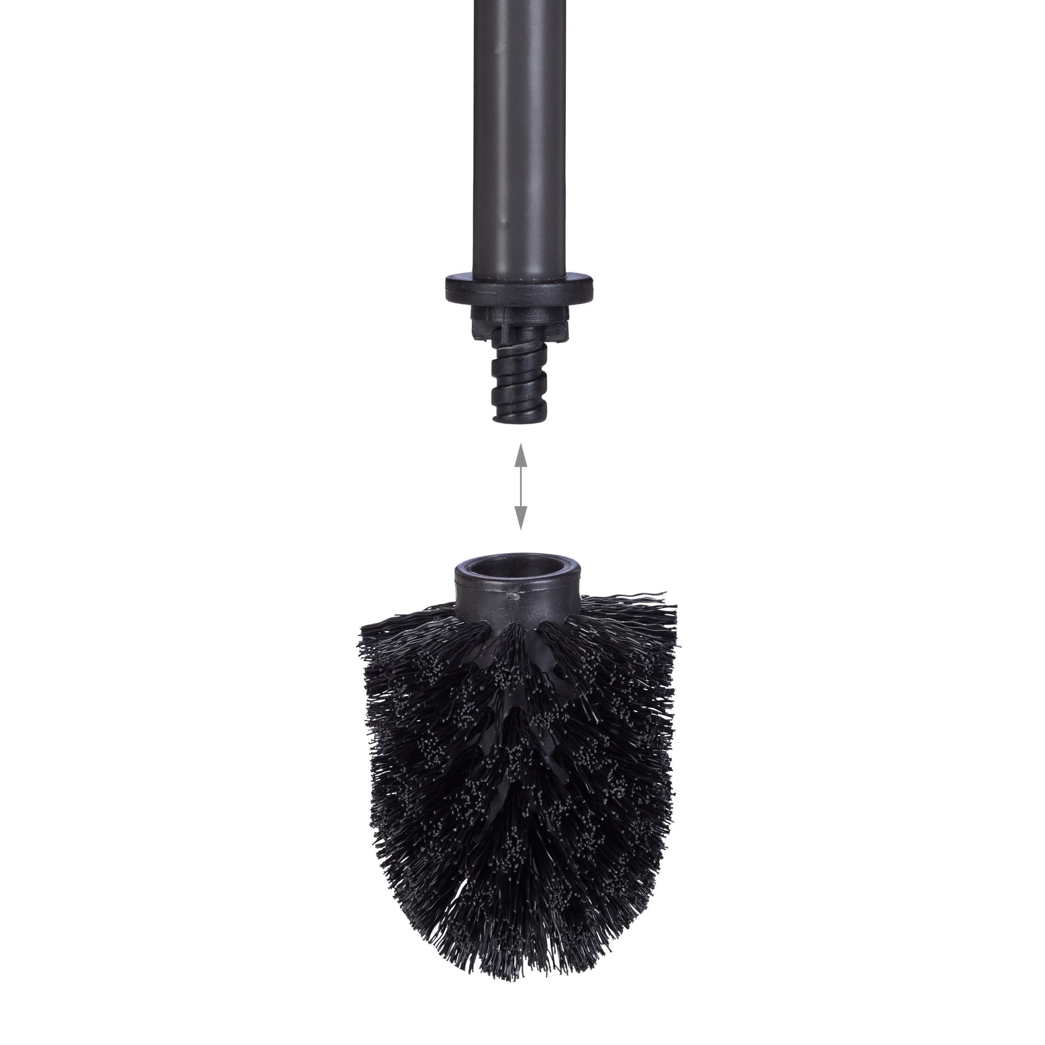 WC Bürstenkopf Ersatz-Set 9,5mm Schwarz
