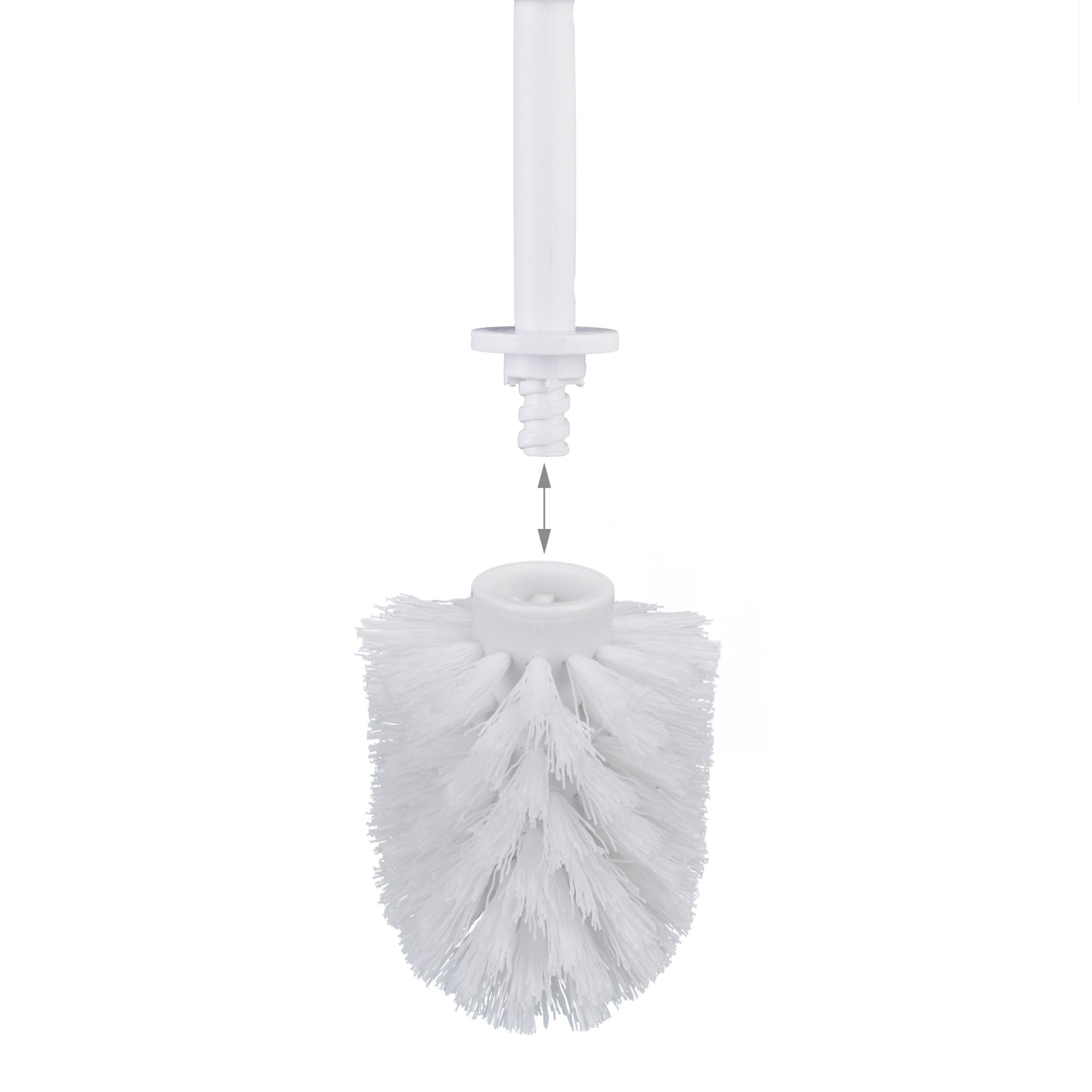 WC Bürstenkopf Ersatz-Set 9,5mm Weiss von Relaxdays