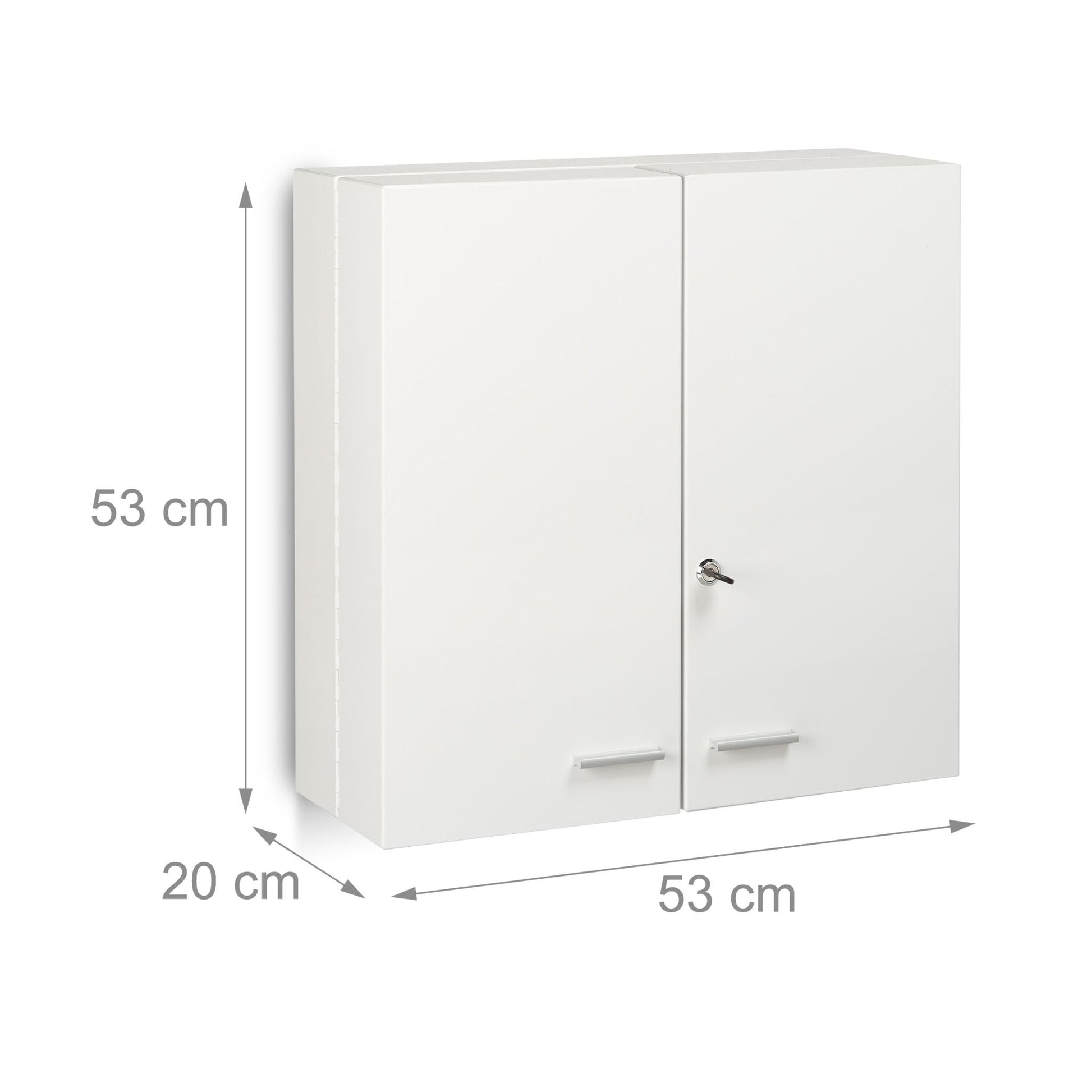 Medikamentenschrank XXL Premium Weiss-Silber von Relaxdays