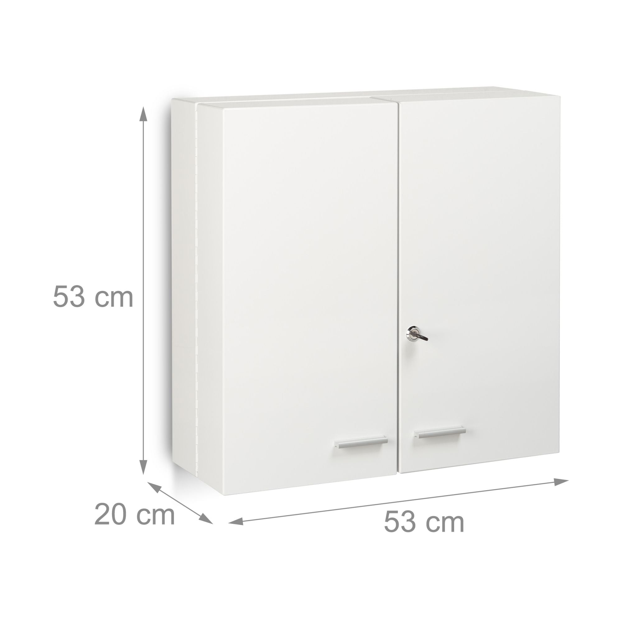 Medikamentenschrank XXL Premium Weiss-Silber von Relaxdays
