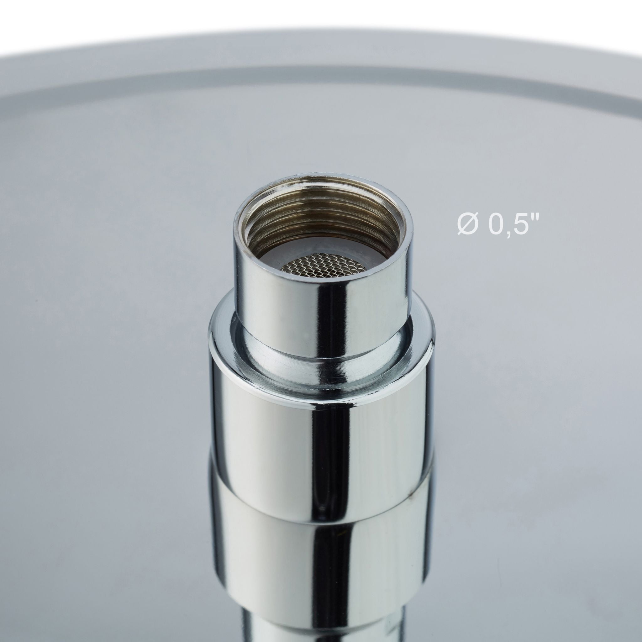 Duschkopf Regendusche rund Silber
