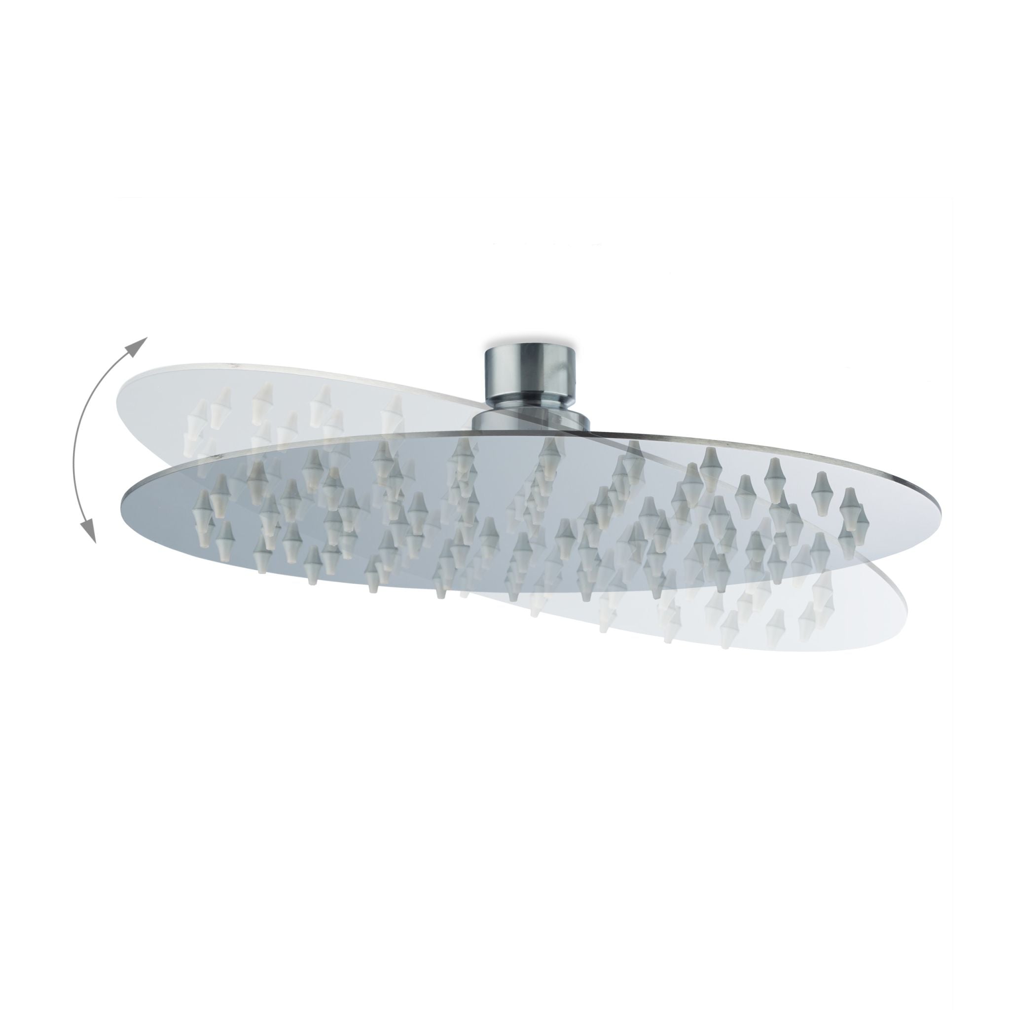 Duschkopf Regendusche rund Silber