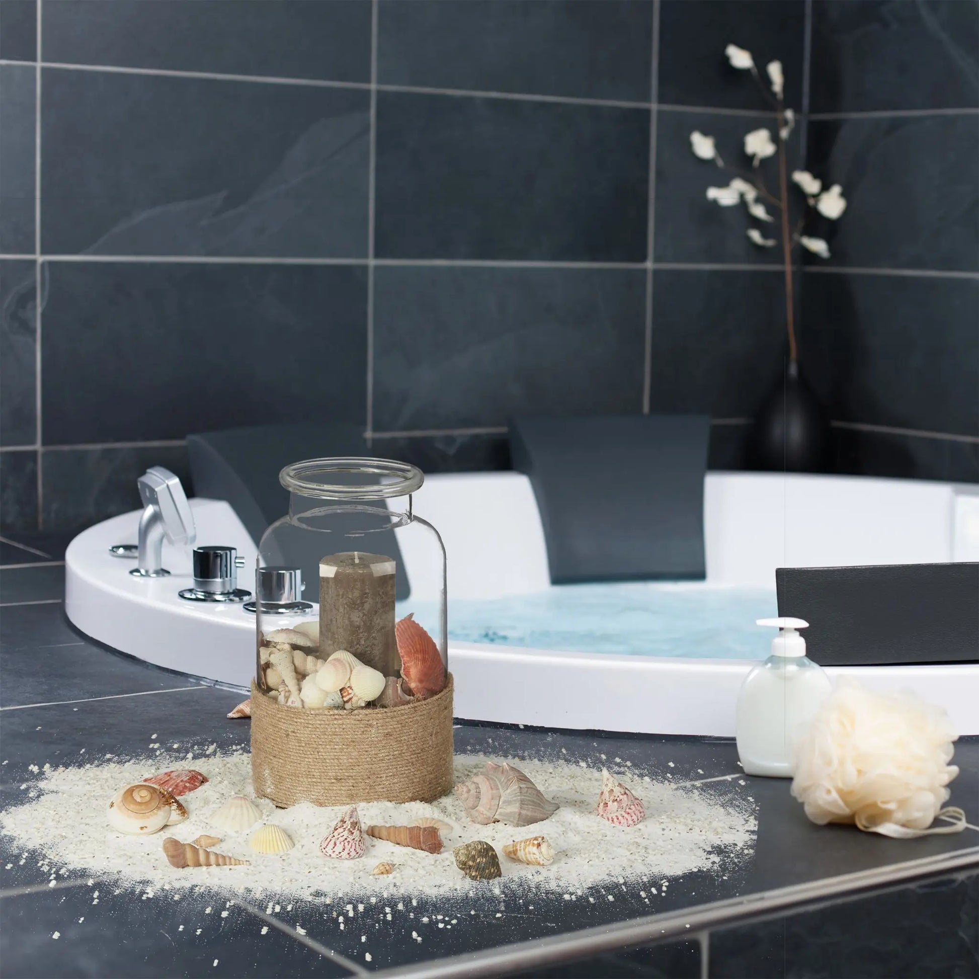 Muschel Set mit Meeresschnecken 1kg Silber von Relaxdays