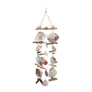 Windspiel Treibholz mit Muscheln Hellbraun von Relaxdays