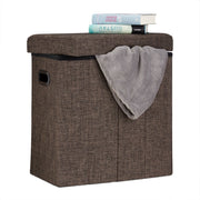 Faltbarer Sitzhocker Braun von Relaxdays