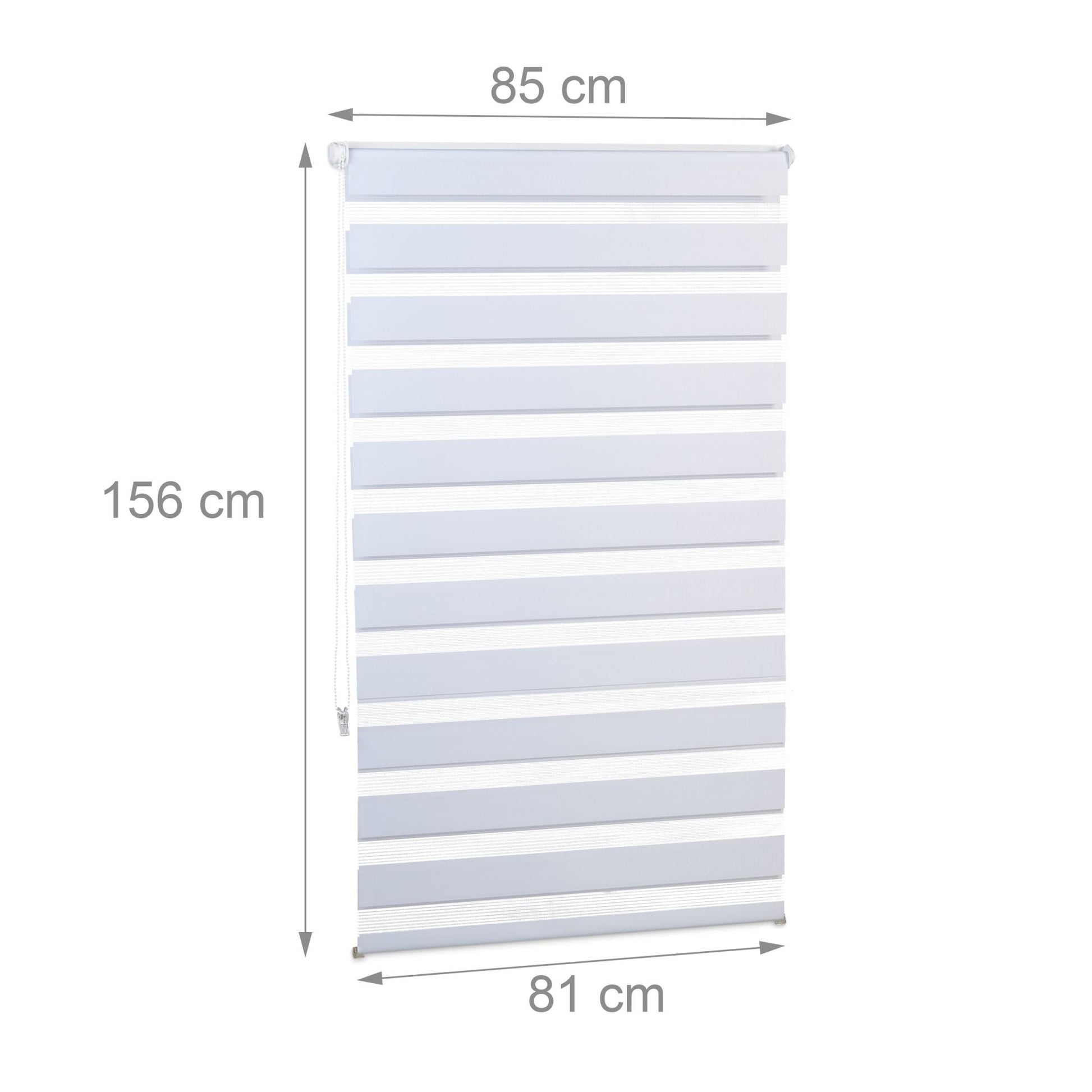 Doppelrollo Klemmfix ohne bohren Weiss-Transparent von guteszeug.ch