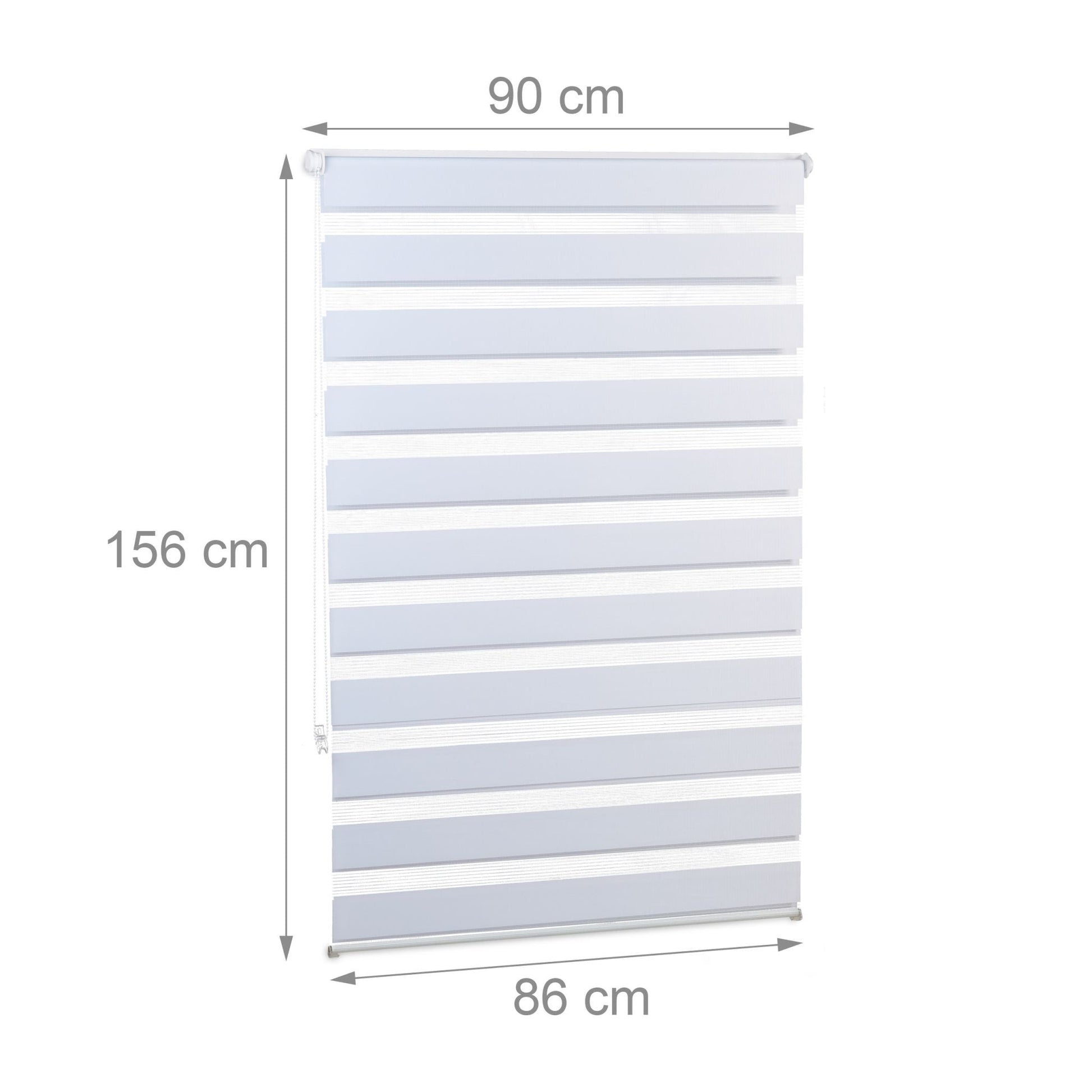 Doppelrollo Klemmfix ohne bohren Weiss-Transparent von guteszeug.ch