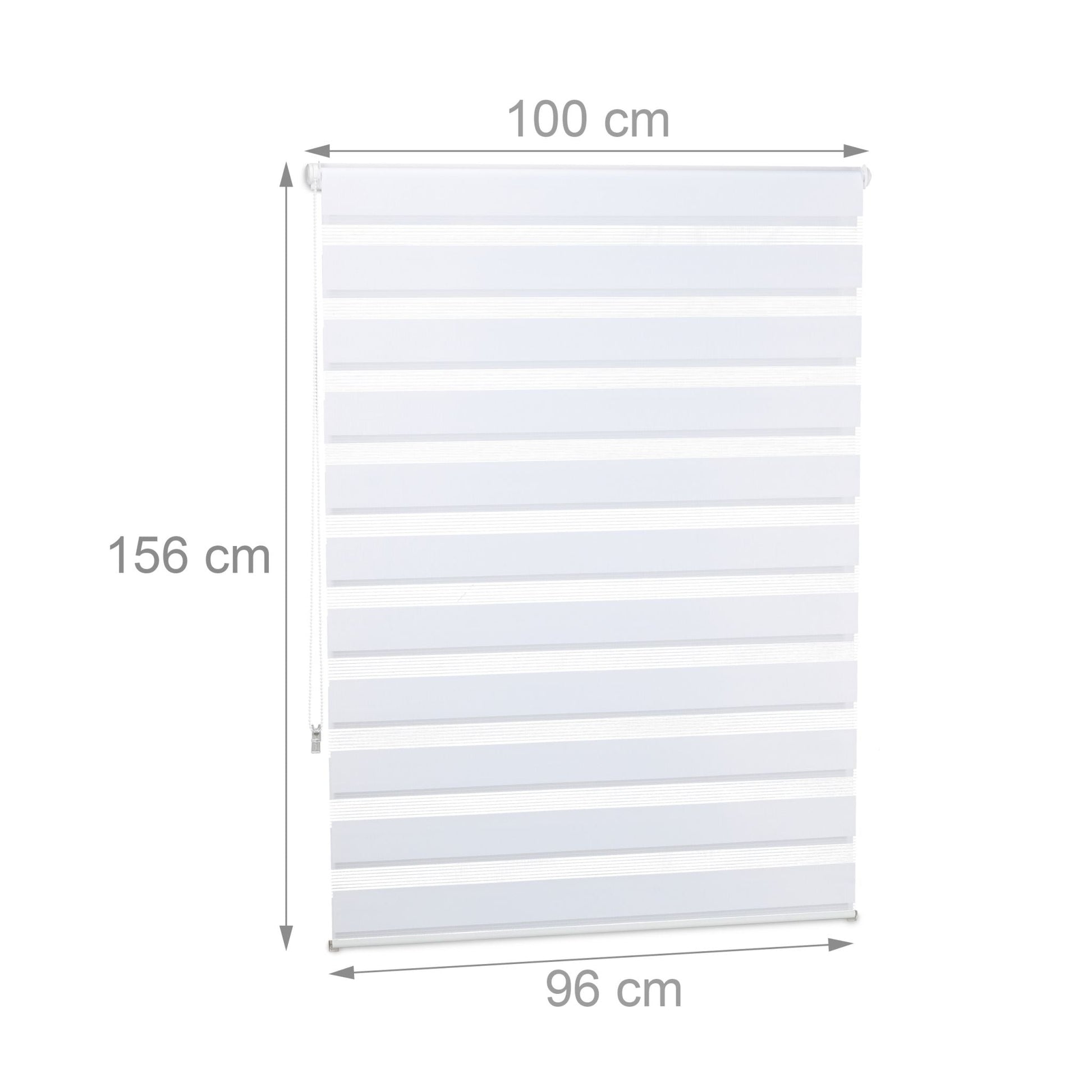 Doppelrollo Klemmfix ohne bohren Weiss-Transparent von guteszeug.ch