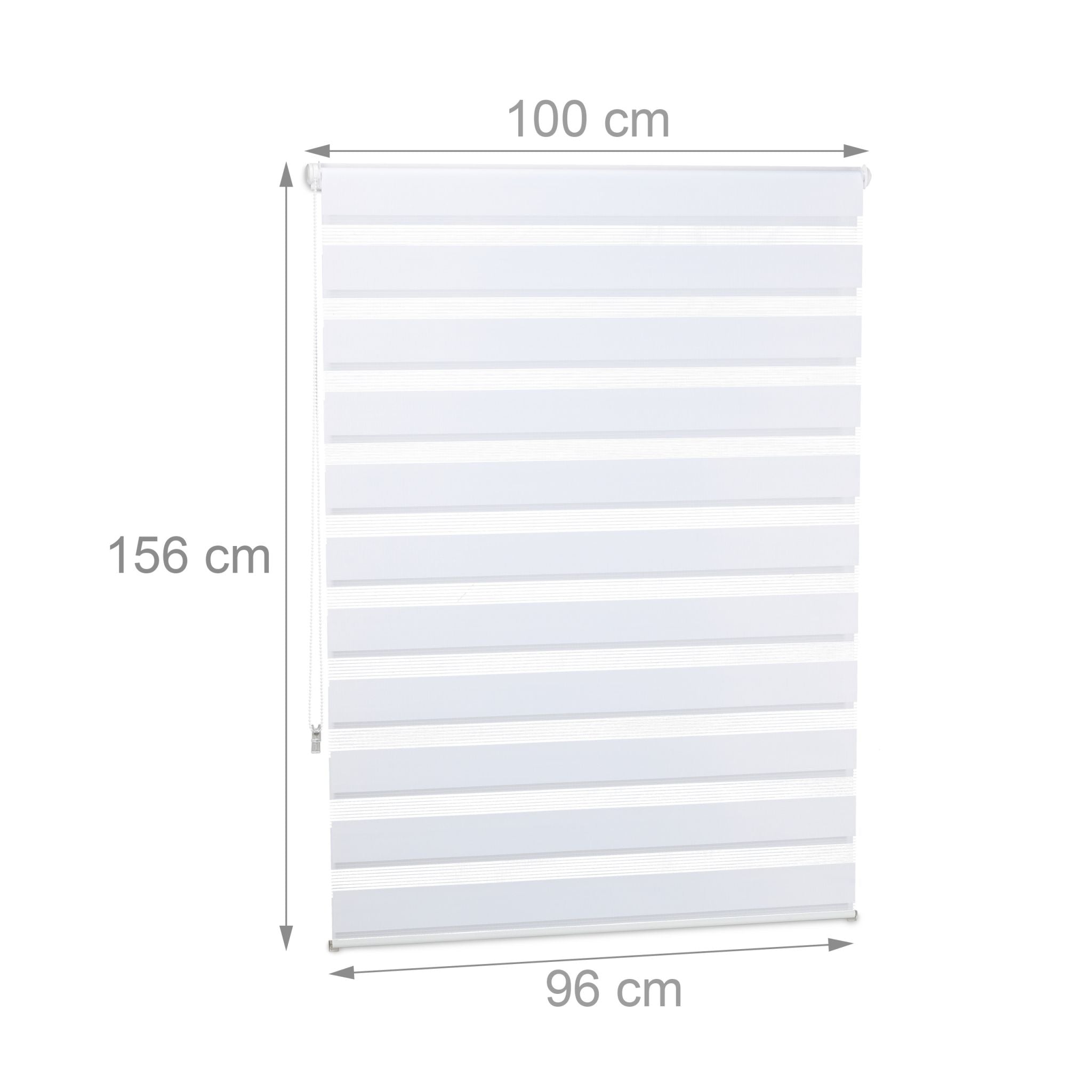 Doppelrollo Klemmfix ohne bohren Weiss-Transparent von guteszeug.ch