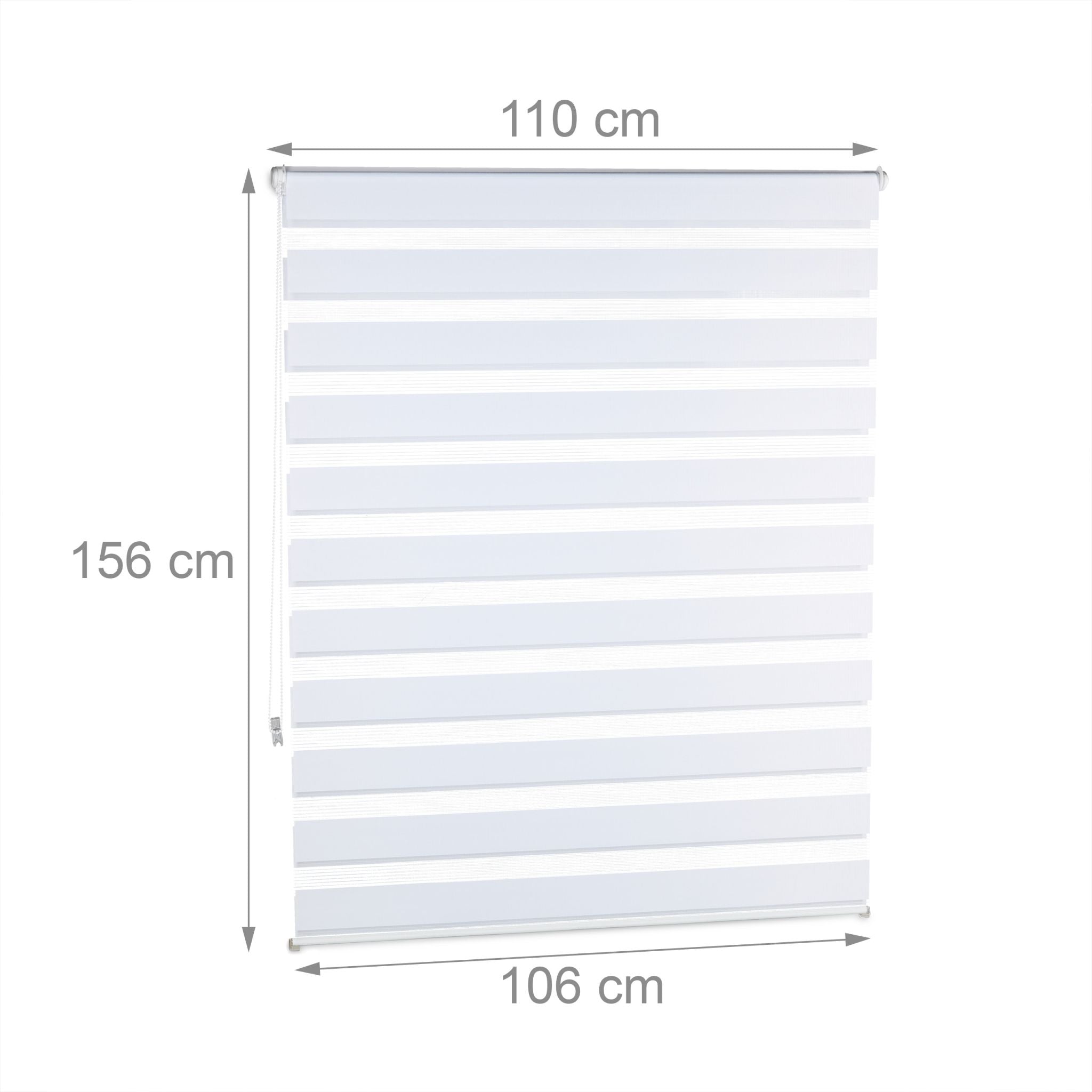 Doppelrollo Klemmfix ohne bohren Weiss-Transparent von guteszeug.ch