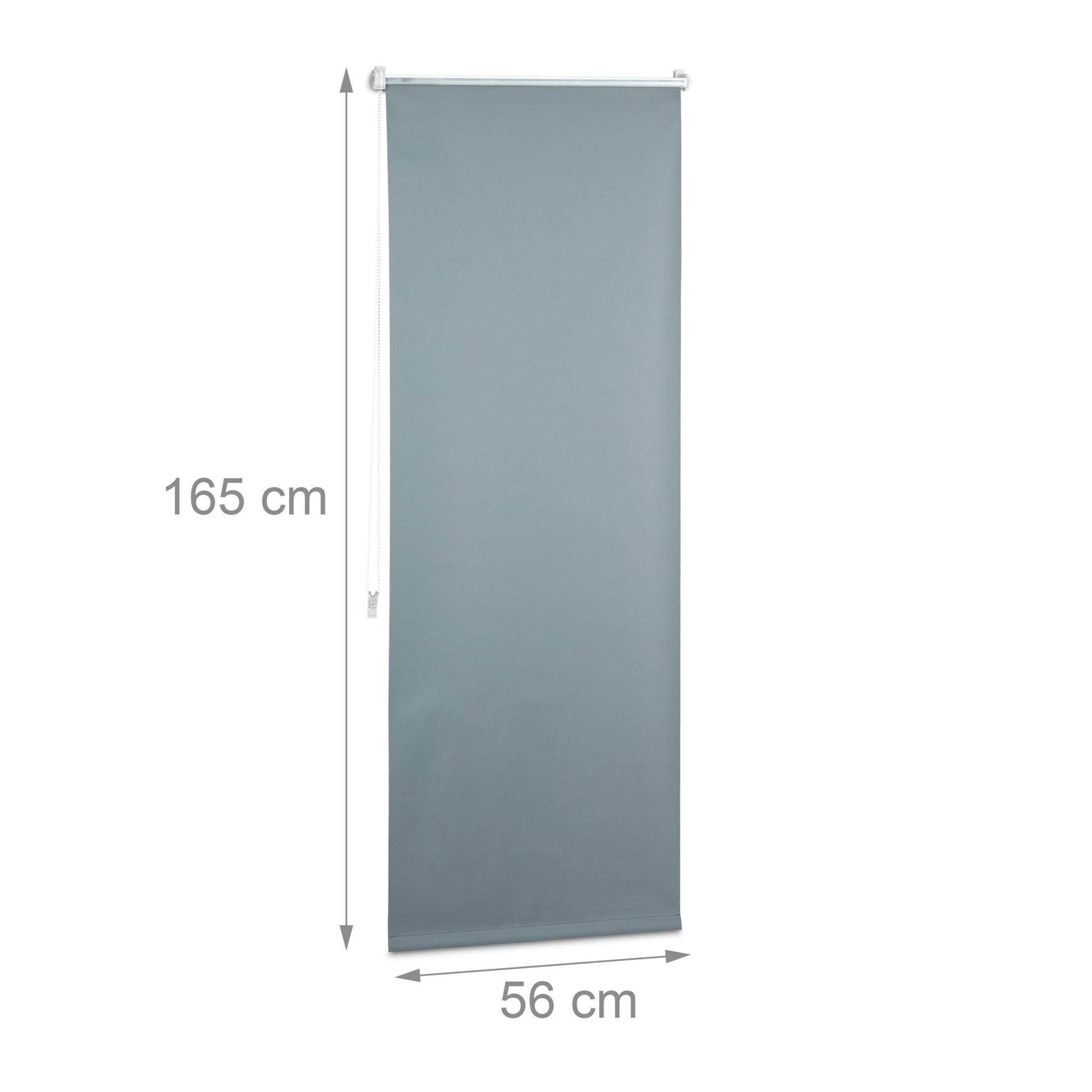 Verdunkelungsrollo 60x160cm Anthrazit-Silber von guteszeug.ch