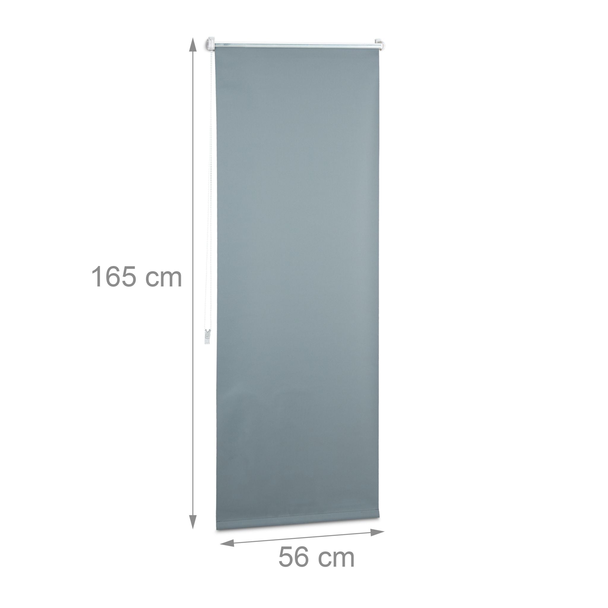 Verdunkelungsrollo 60x160cm Anthrazit-Silber von guteszeug.ch