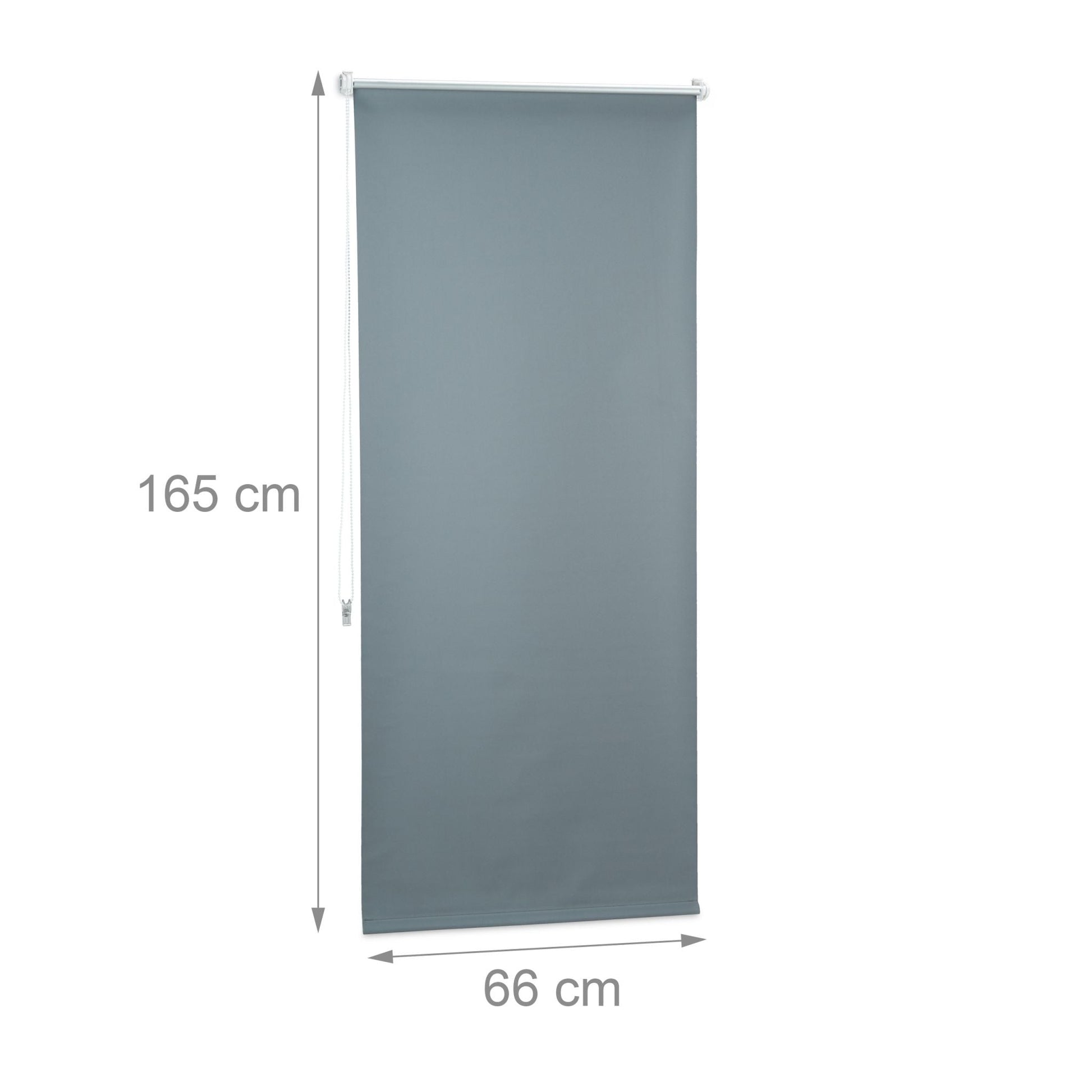 Verdunkelungsrollo 70x160cm Anthrazit-Silber von guteszeug.ch