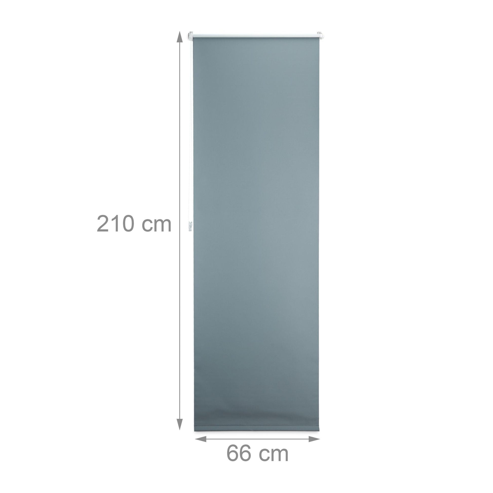 Verdunkelungsrollo 70x210cm Anthrazit-Silber von guteszeug.ch