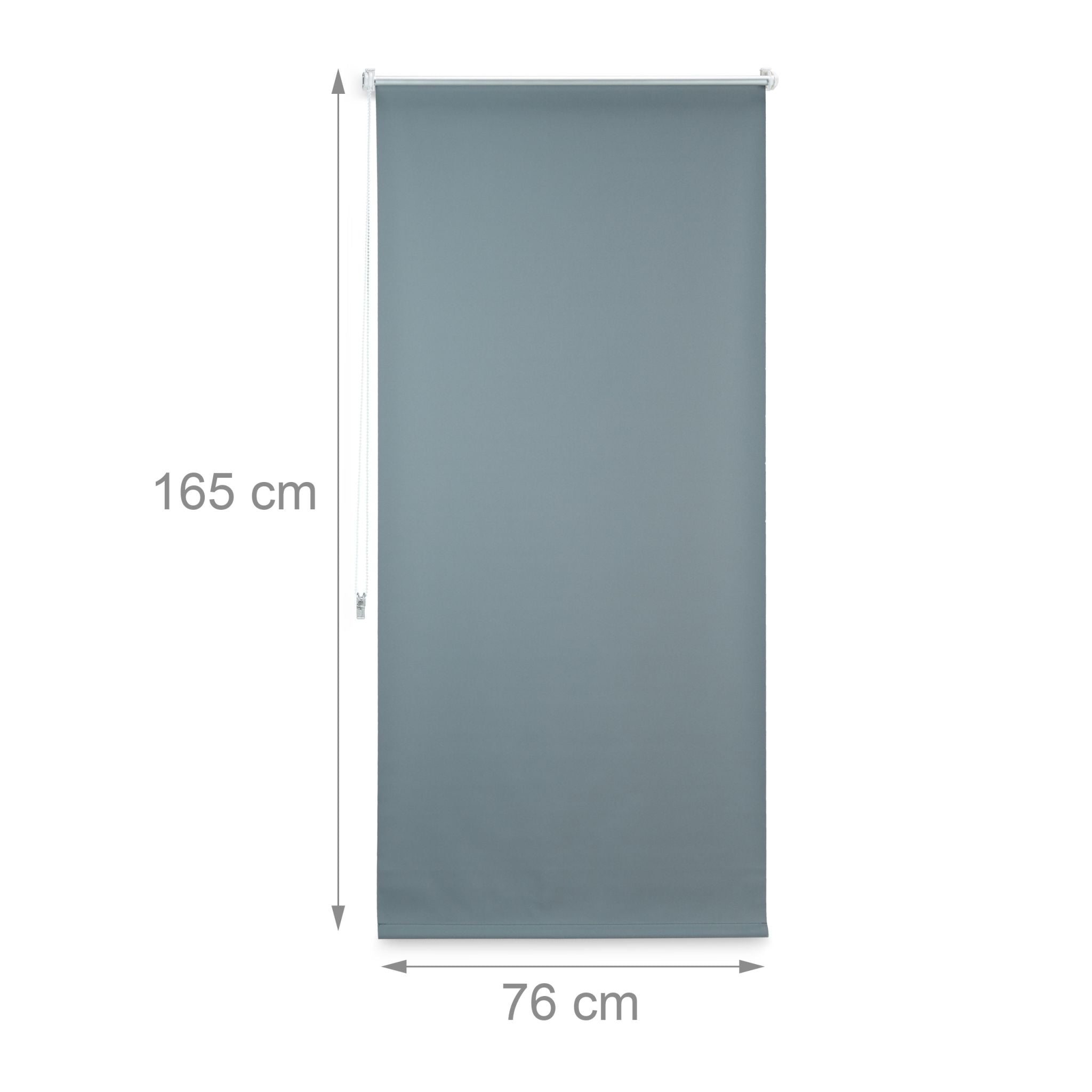Verdunkelungsrollo 80x160cm Anthrazit-Silber von guteszeug.ch