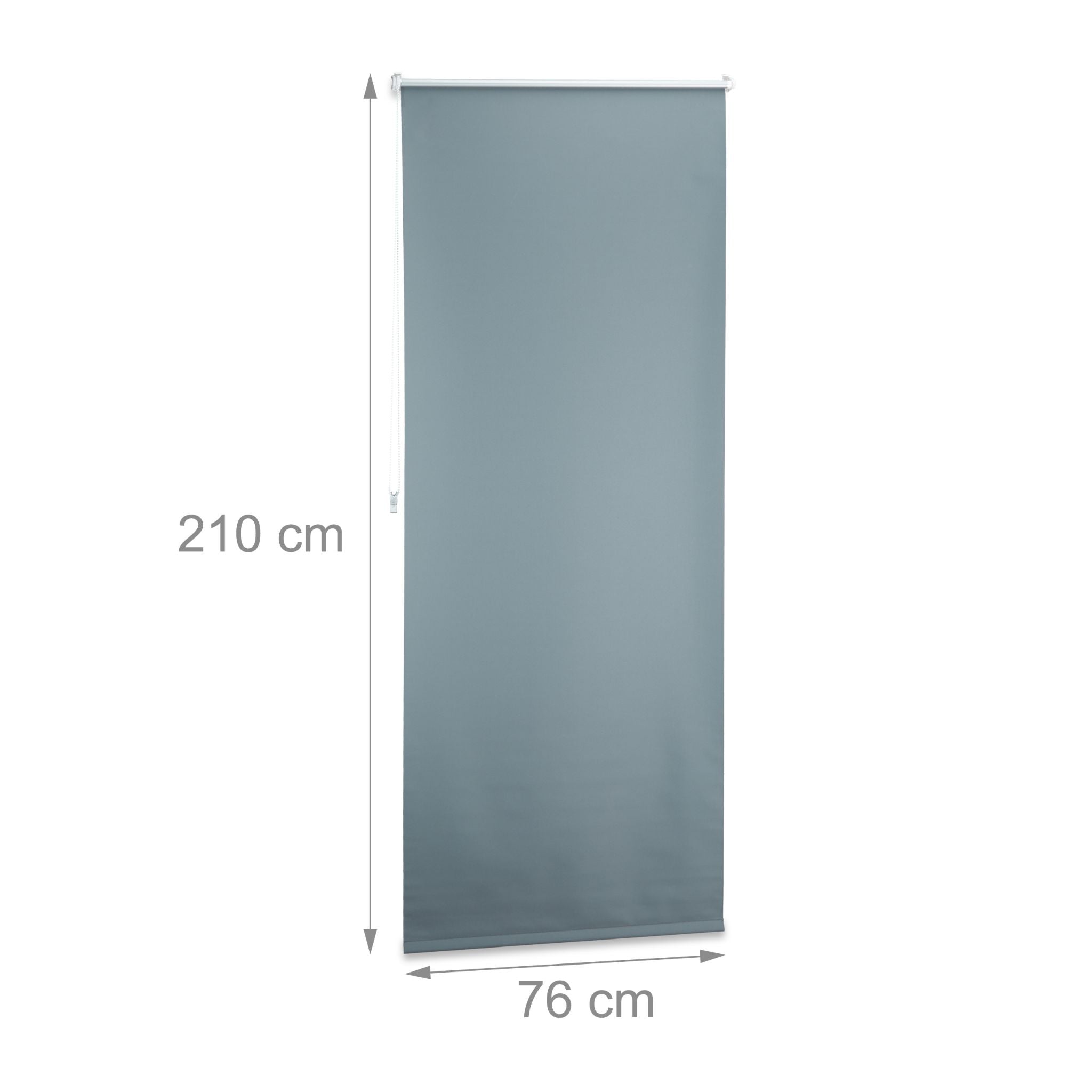 Verdunkelungsrollo 80x210cm Anthrazit-Silber von guteszeug.ch