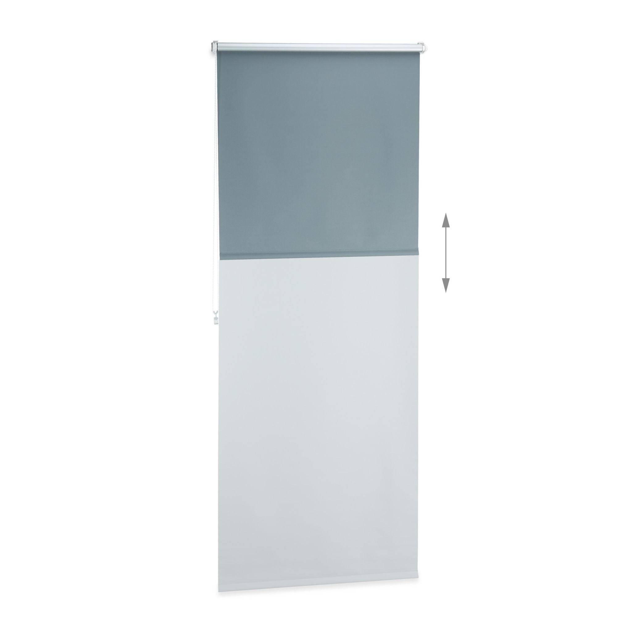 Verdunkelungsrollo 80x210cm Anthrazit-Silber von guteszeug.ch