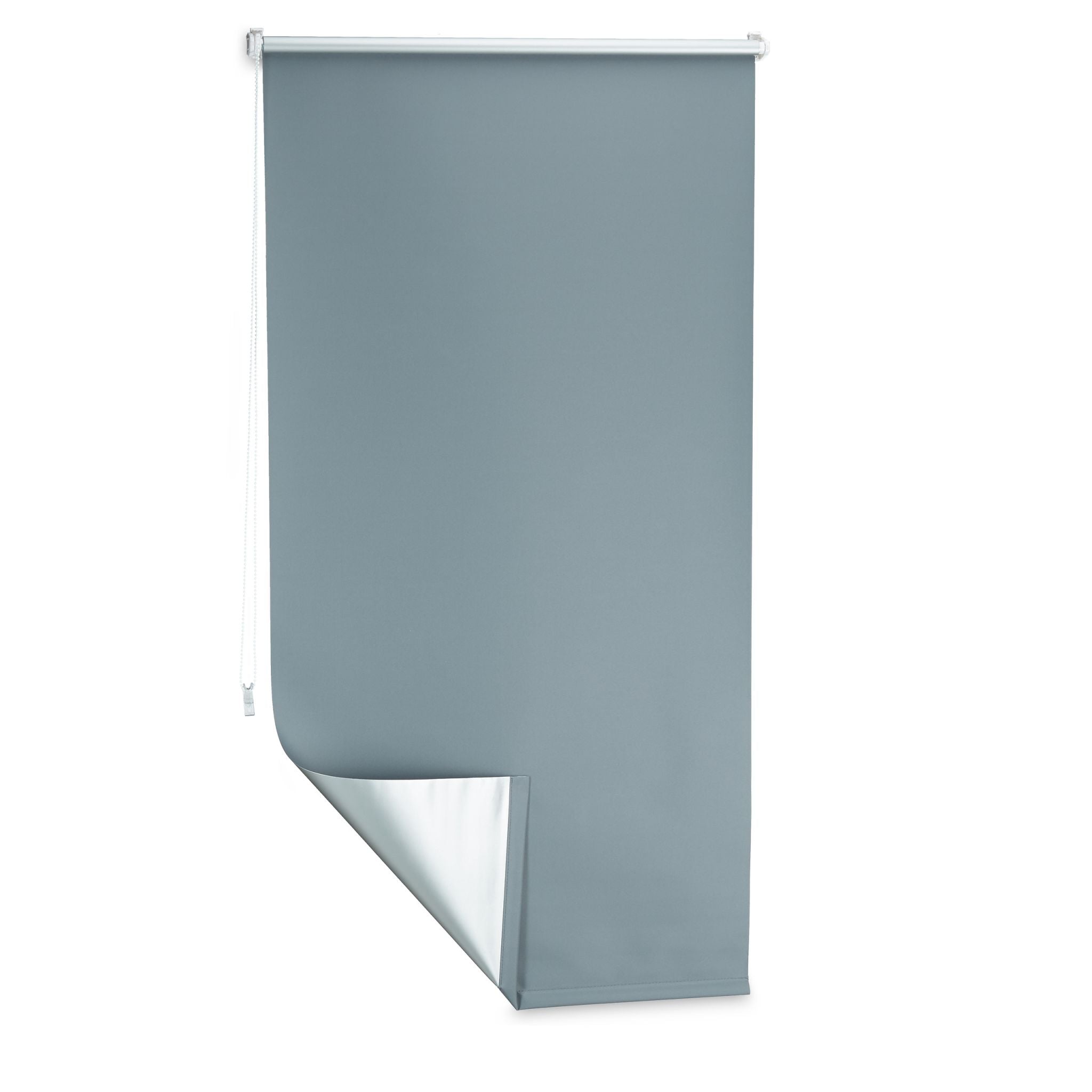 Verdunkelungsrollo 80x210cm Anthrazit-Silber von guteszeug.ch