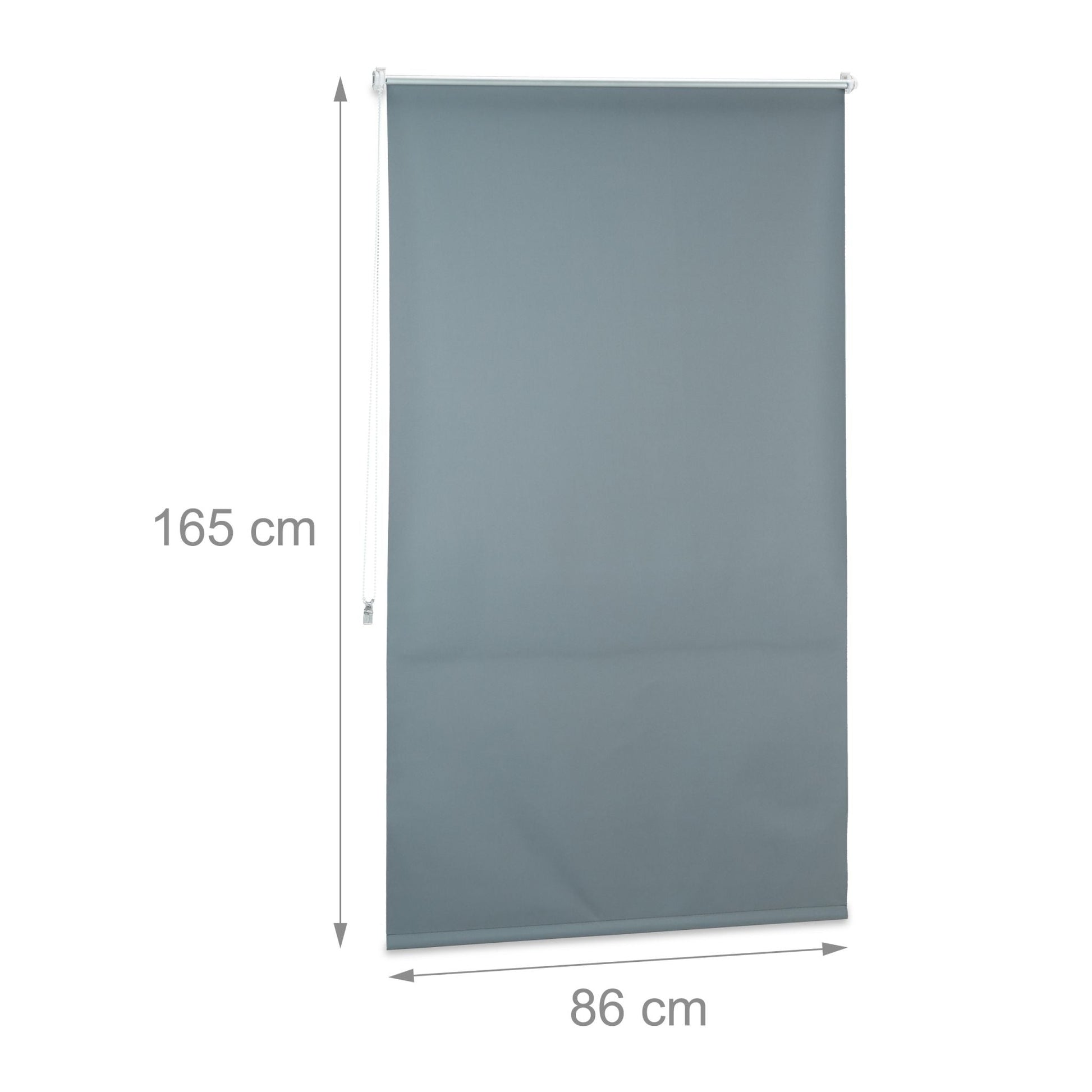 Verdunkelungsrollo 90x160cm Anthrazit-Silber von guteszeug.ch
