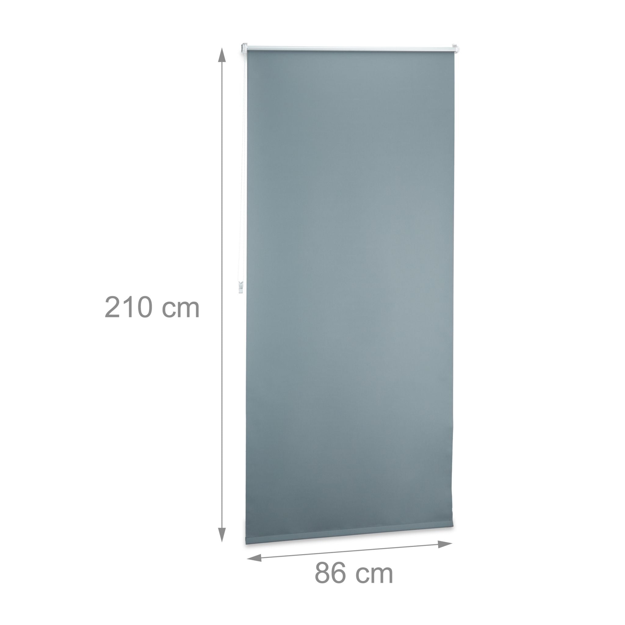 Verdunkelungsrollo 90x210cm Anthrazit-Silber von guteszeug.ch