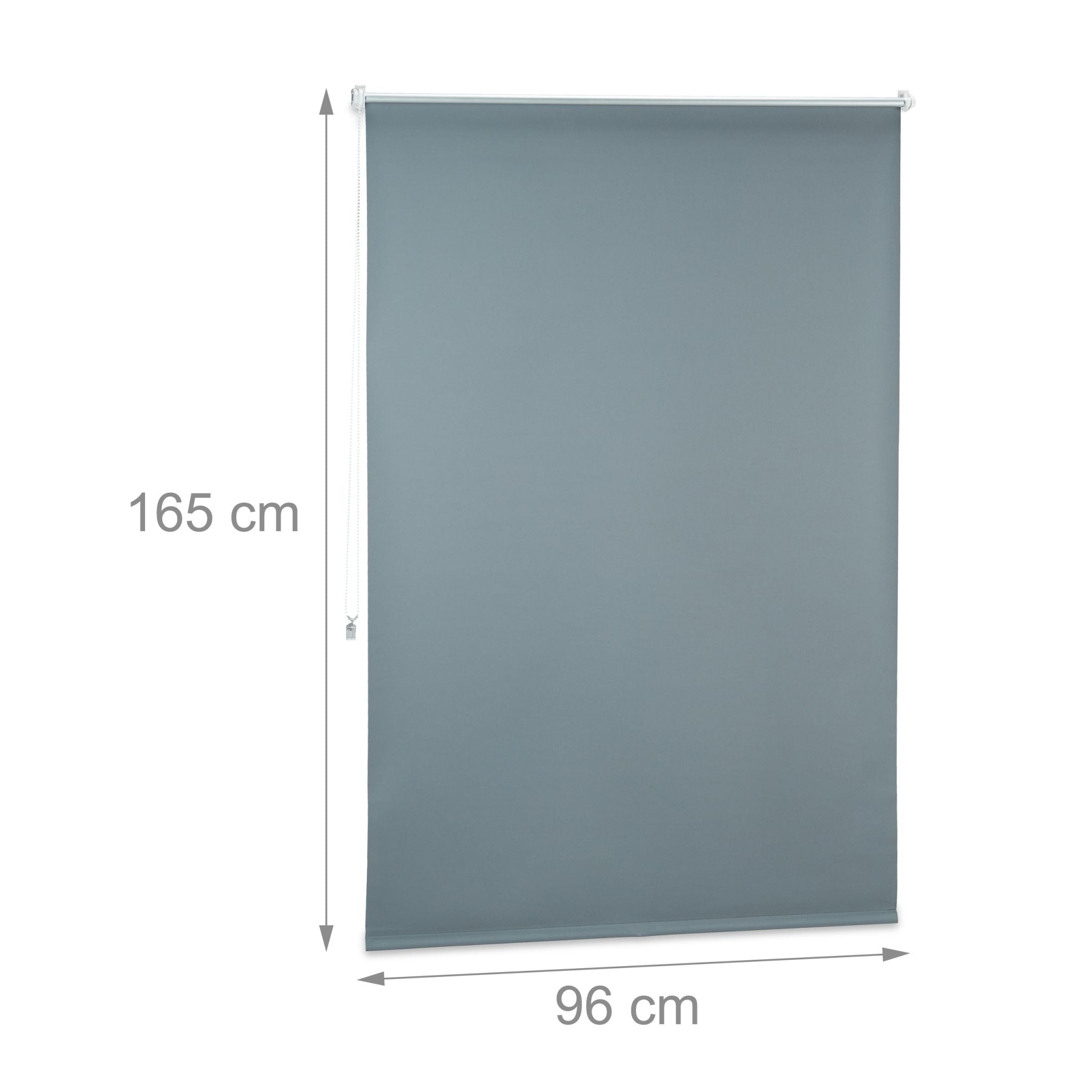 Verdunkelungsrollo 100x160cm Anthrazit-Silber von guteszeug.ch
