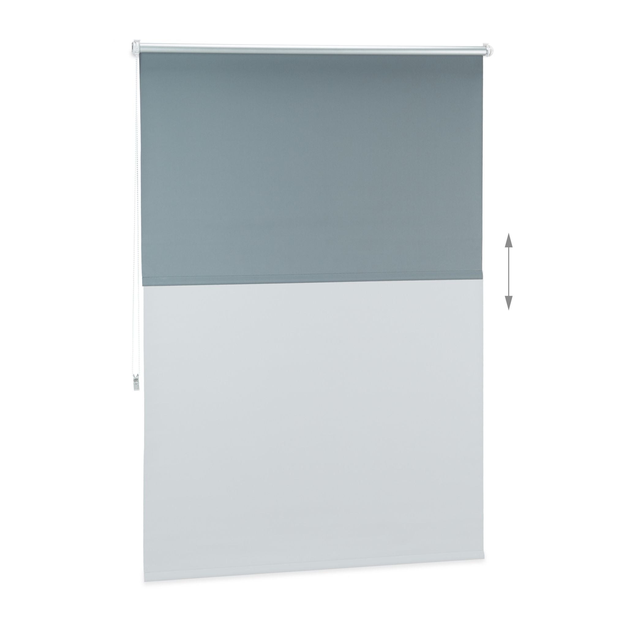 Verdunkelungsrollo 110x160cm Anthrazit-Silber von guteszeug.ch