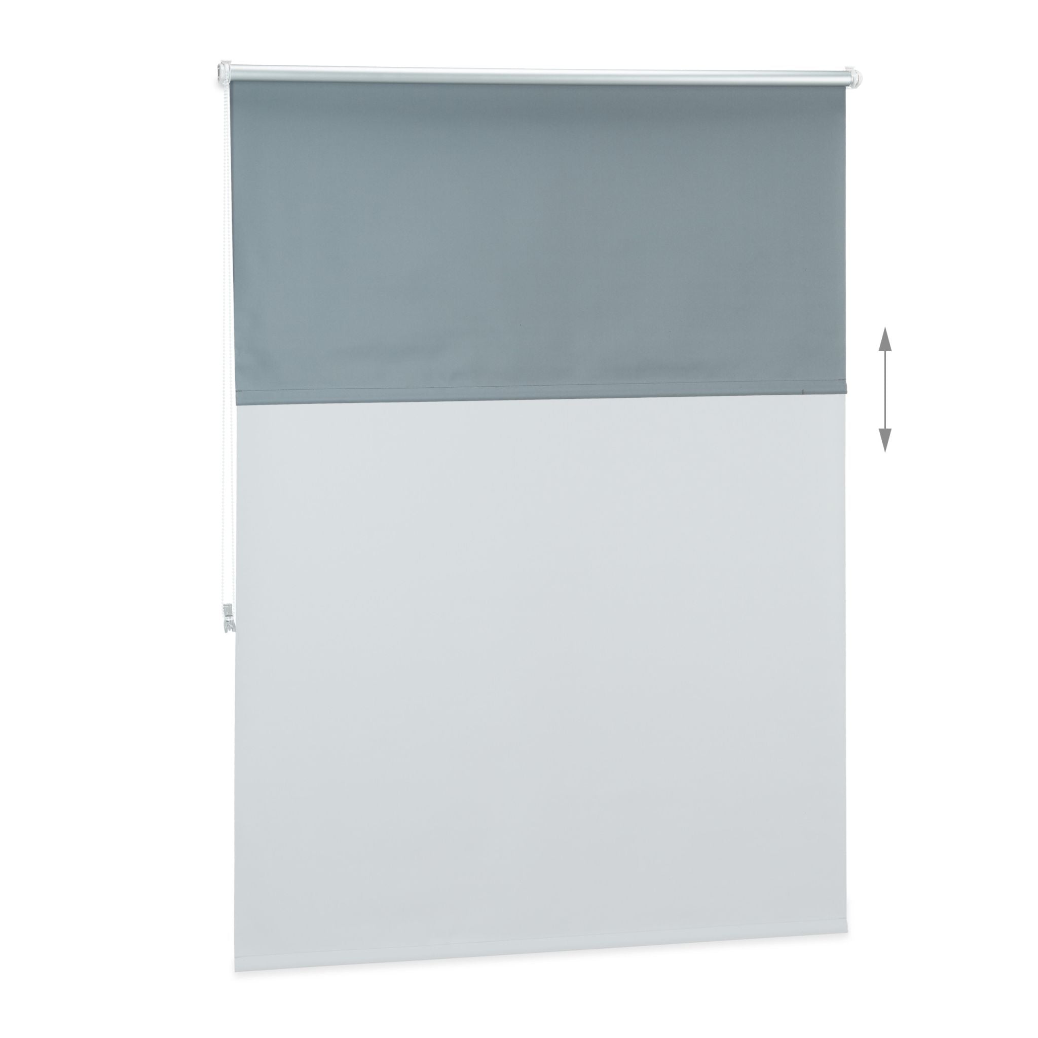 Verdunkelungsrollo 120x160cm Anthrazit-Silber von Relaxdays
