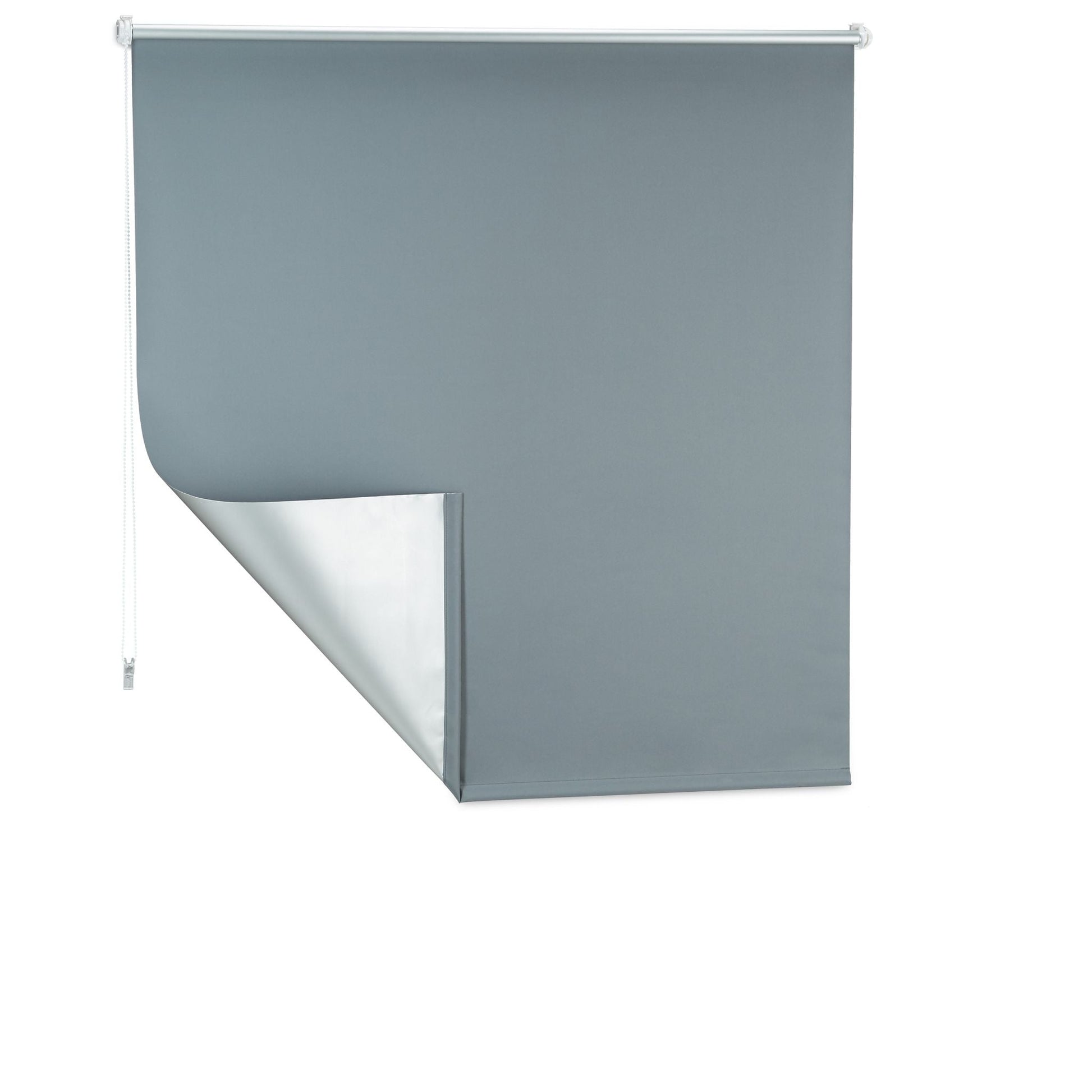 Verdunkelungsrollo 120x160cm Anthrazit-Silber von Relaxdays
