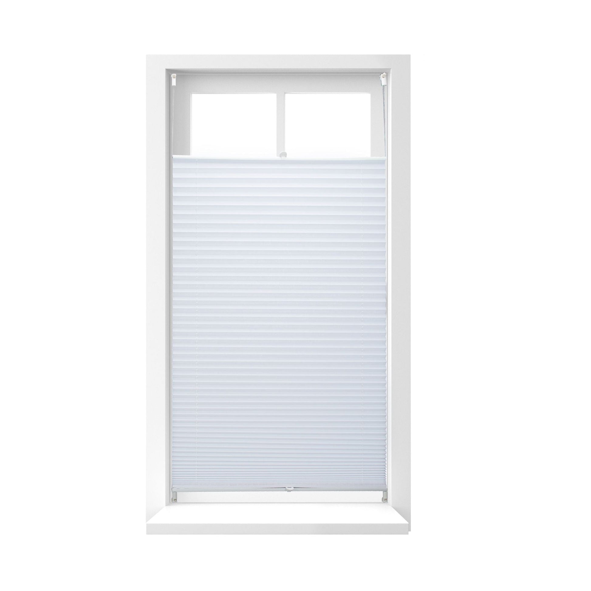 Plissee Rollo 90x210cm Weiss von Relaxdays