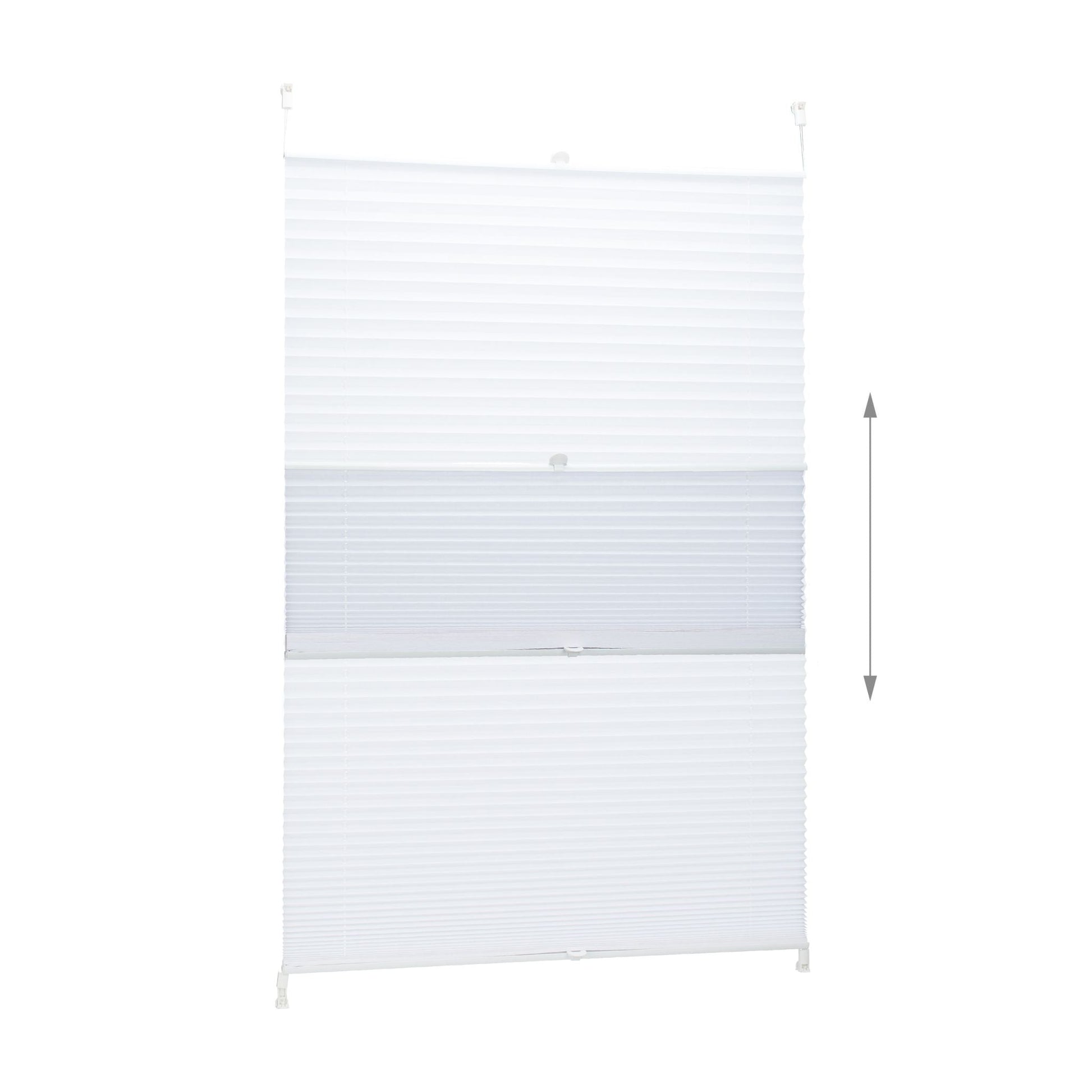 Plissee Rollo 90x210cm Weiss von Relaxdays