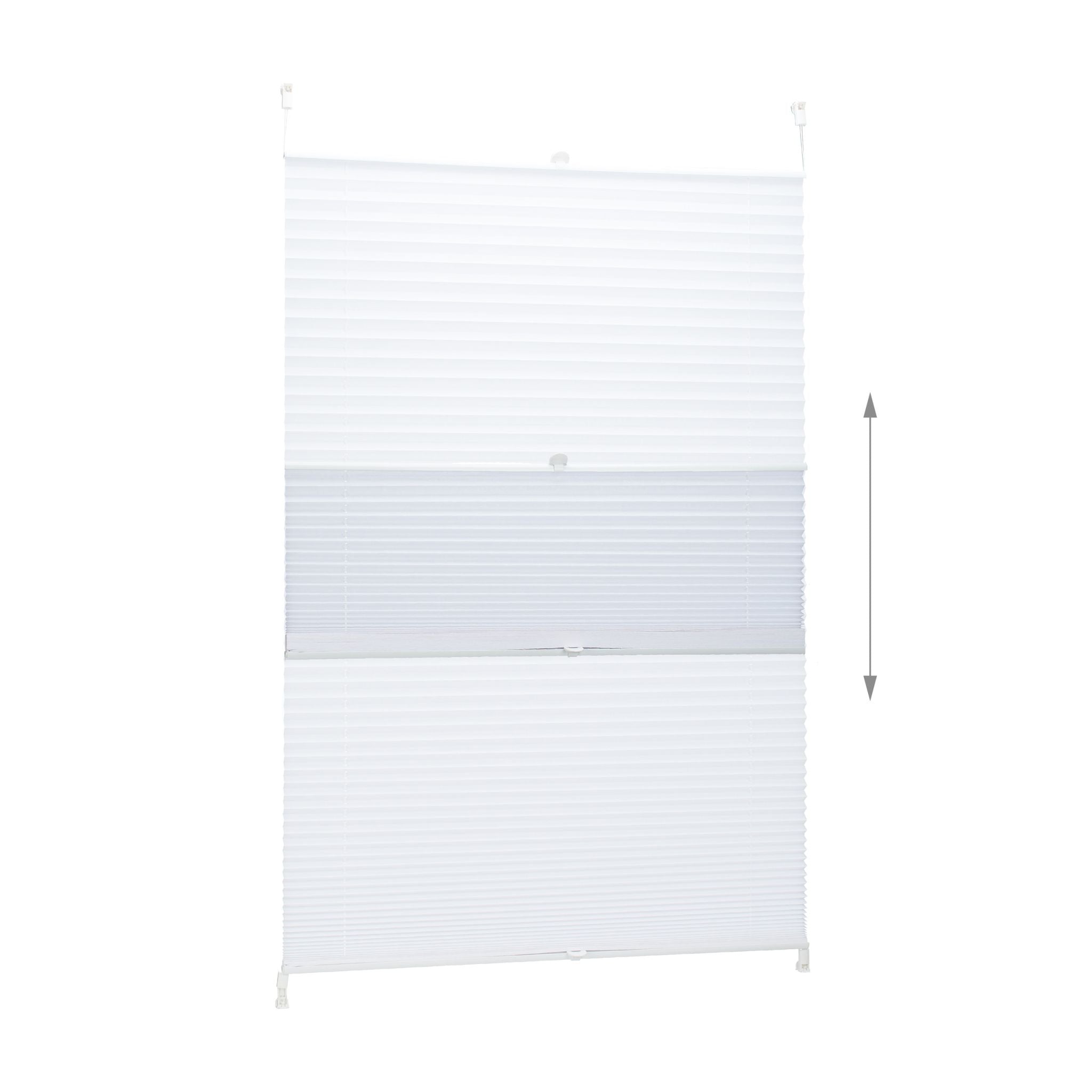 Plissee Rollo 90x210cm Weiss von Relaxdays