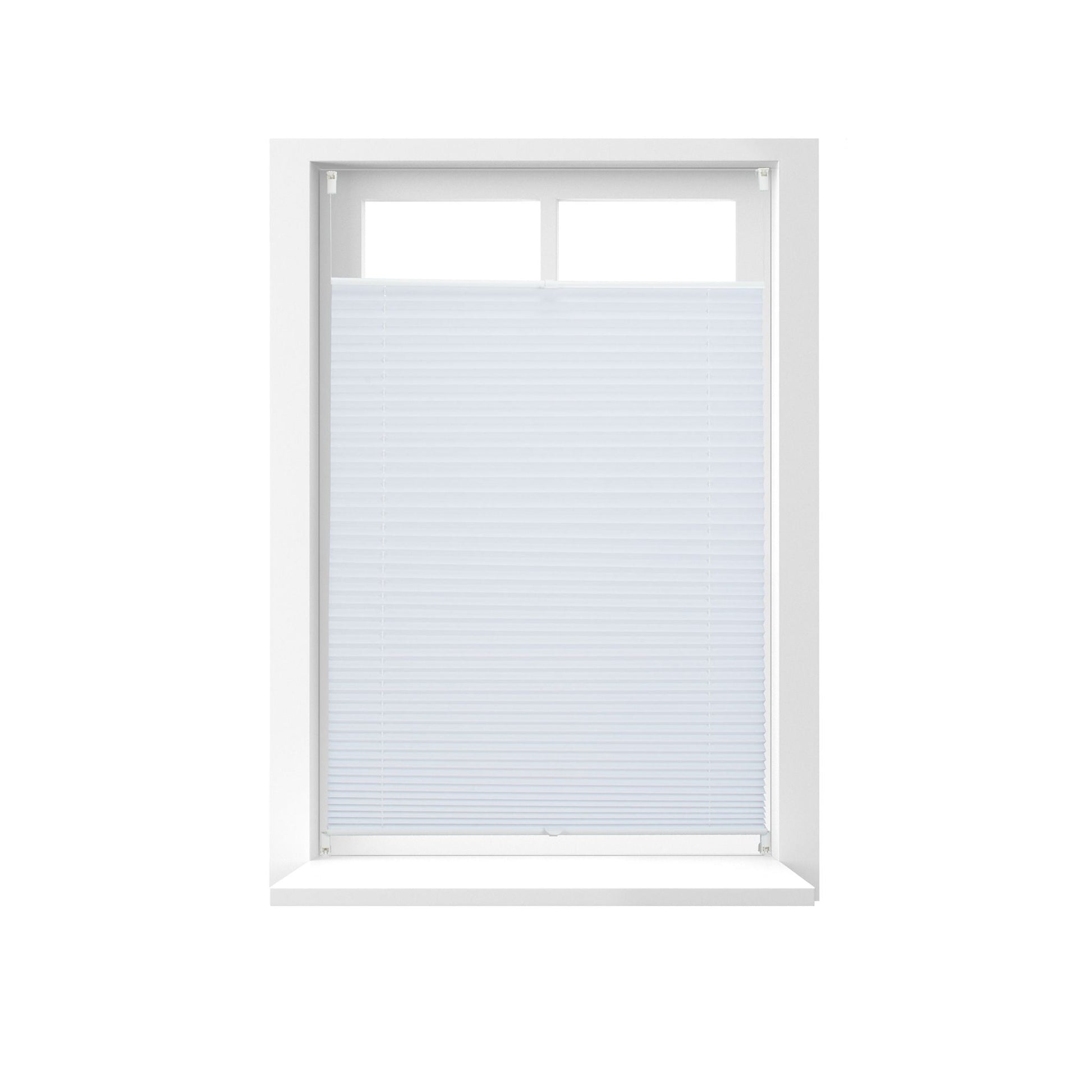 Plissee Rollo 80x130cm Weiss von Relaxdays