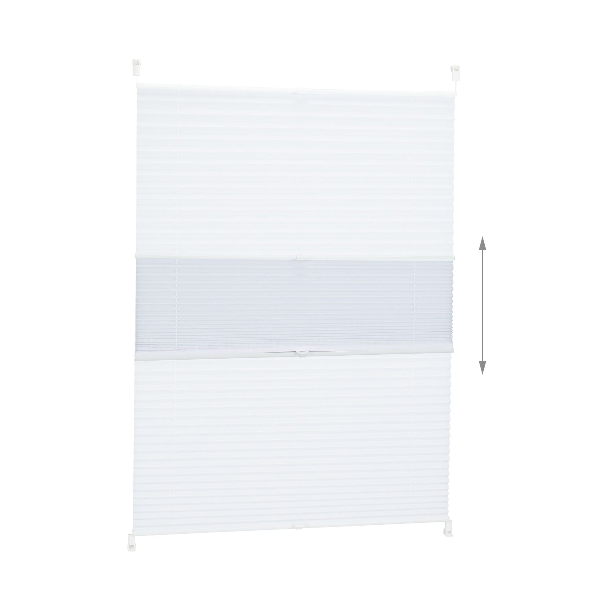 Plissee Rollo 80x130cm Weiss von Relaxdays