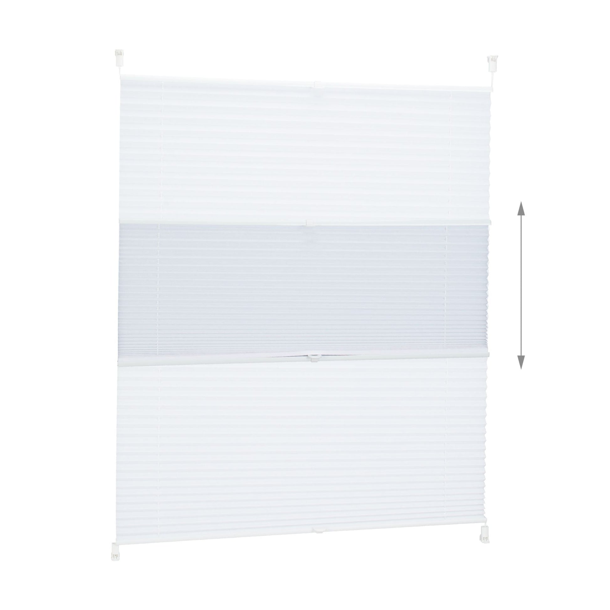 Plissee Rollo 90x130cm Weiss von Relaxdays