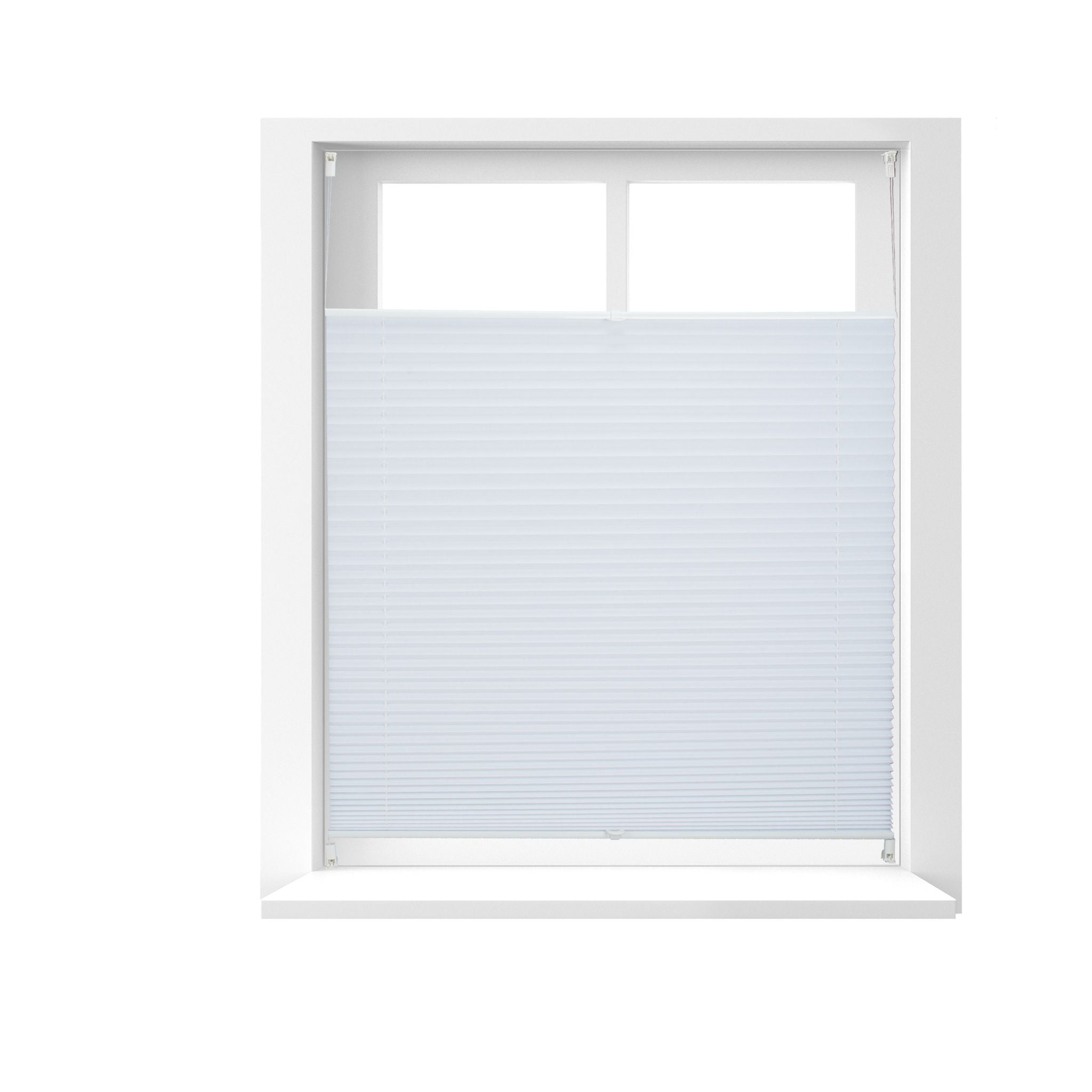 Plissee Rollo 100x130cm Weiss von Relaxdays