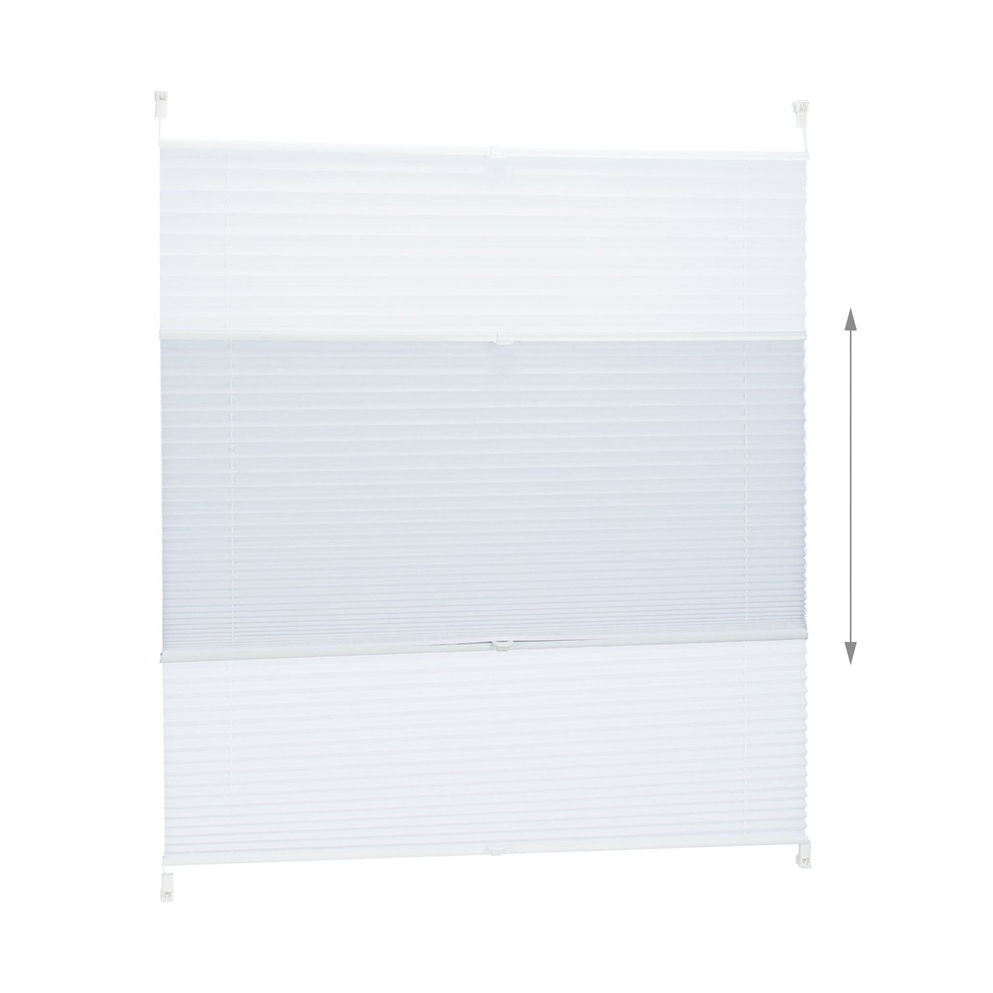 Plissee Rollo 100x130cm Weiss von Relaxdays