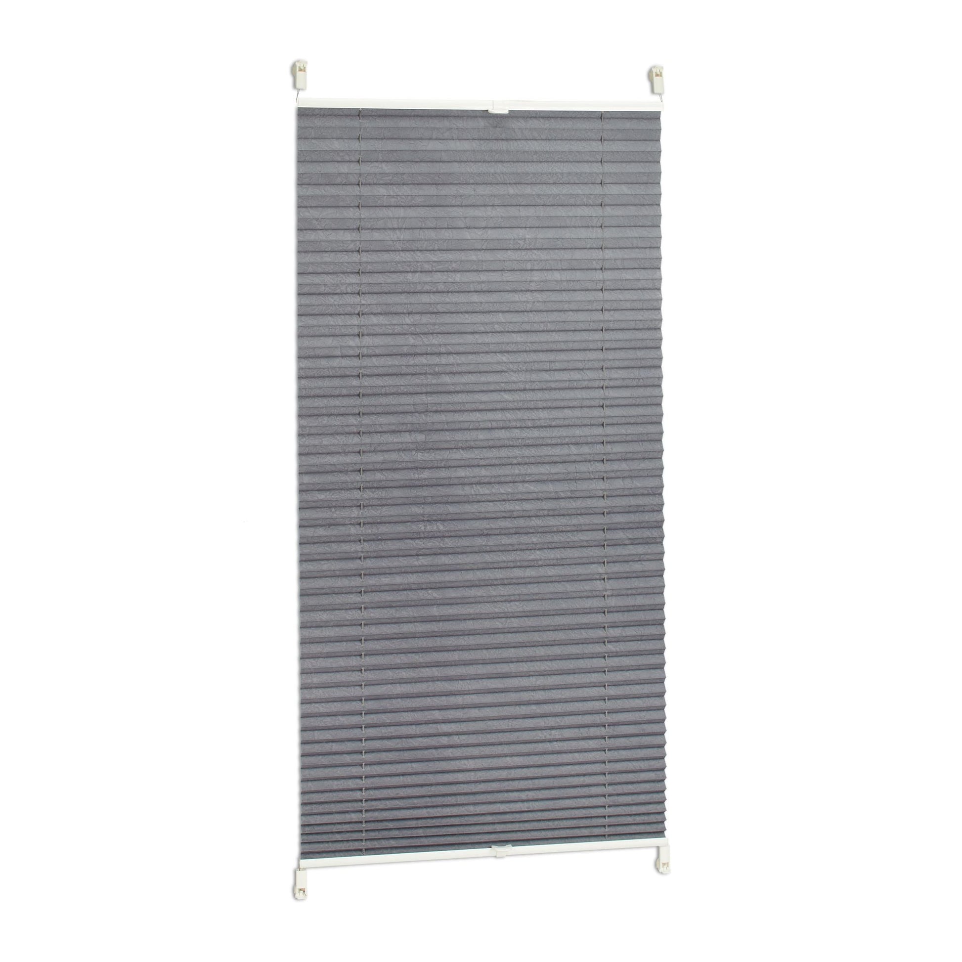 Plissee Rollo 90x210cm Grau von Relaxdays
