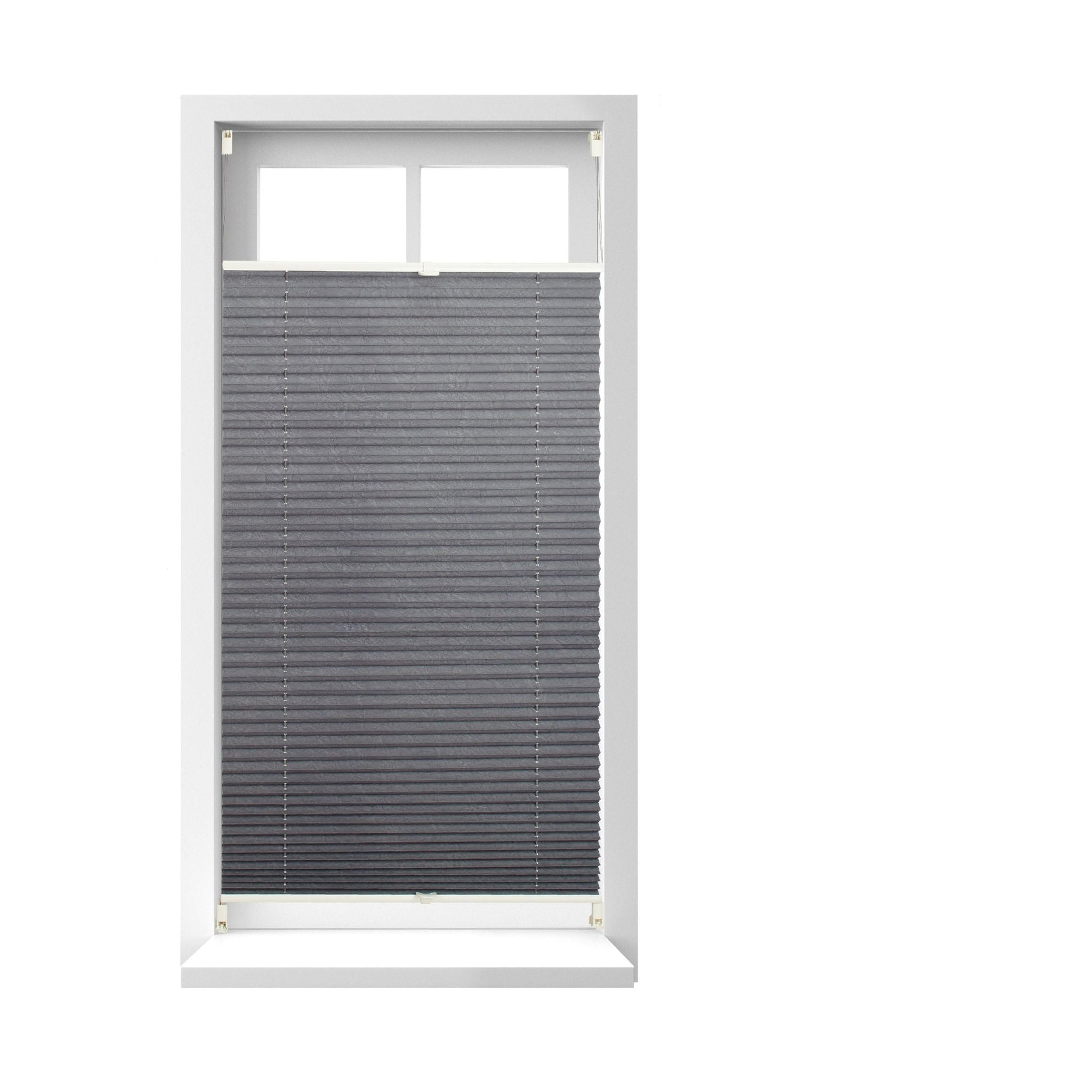 Plissee Rollo 90x210cm Grau von Relaxdays