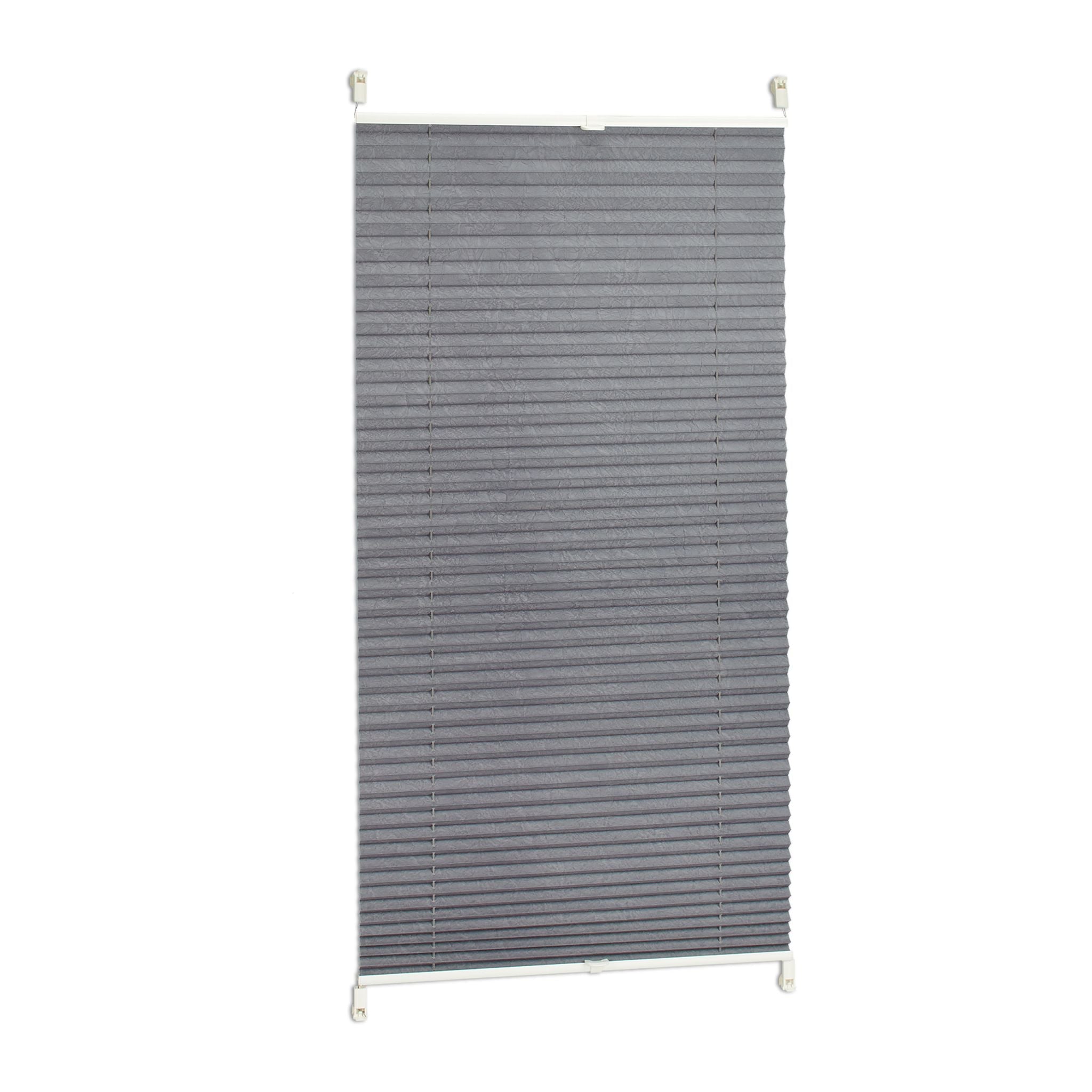 Plissee Rollo 60x130cm Grau von Relaxdays