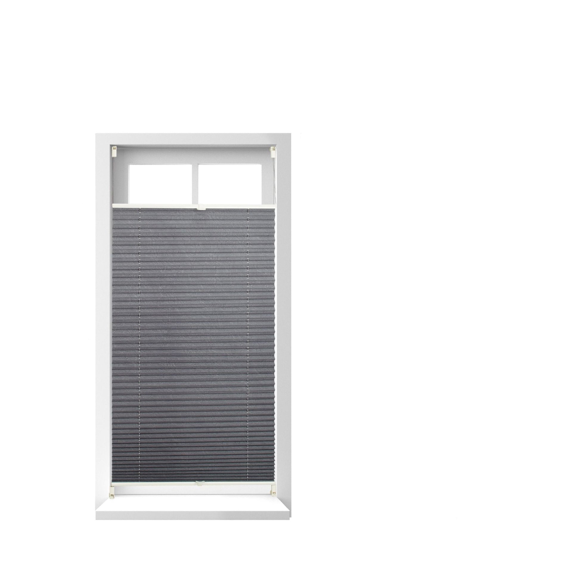 Plissee Rollo 60x130cm Grau von Relaxdays