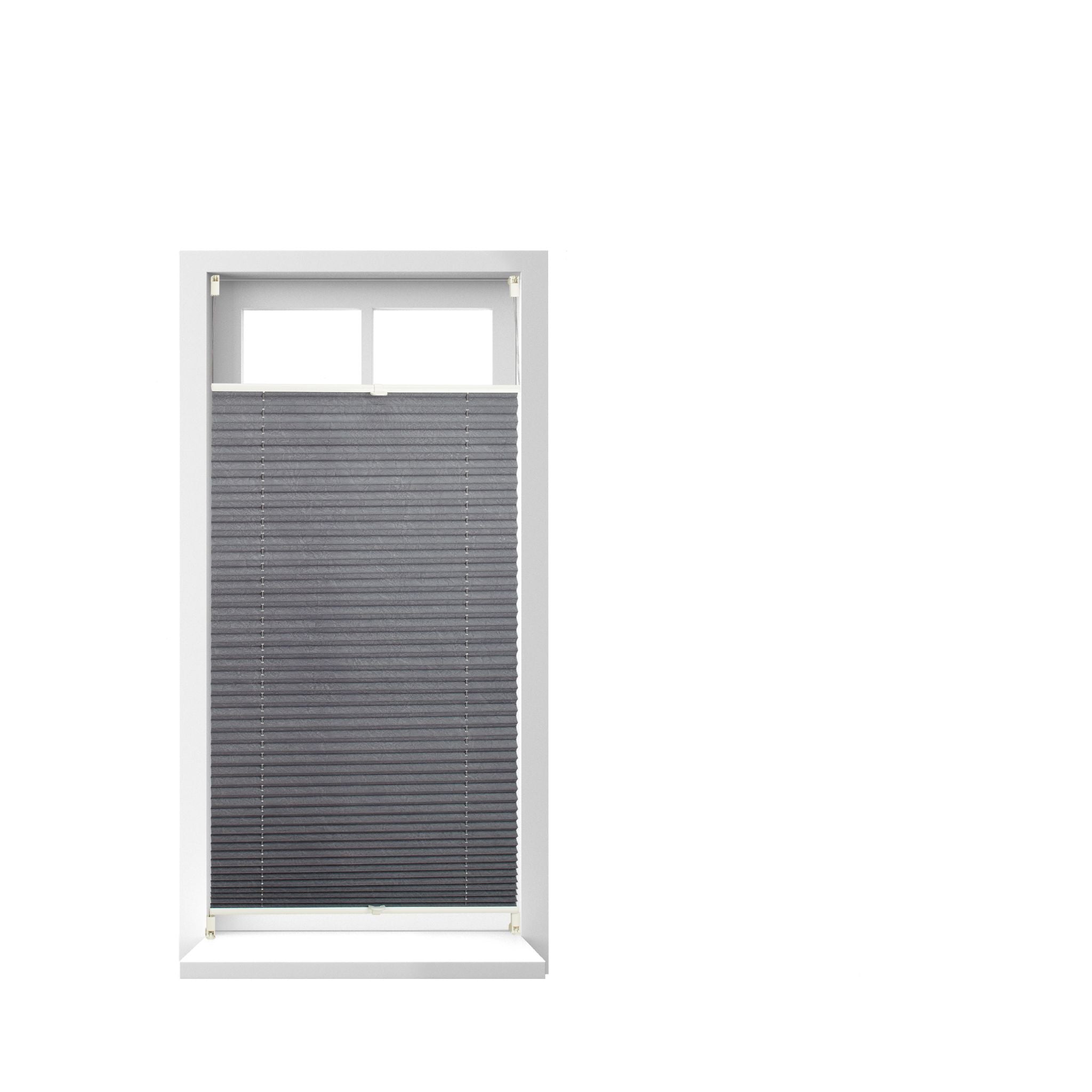Plissee Rollo 60x130cm Grau von Relaxdays