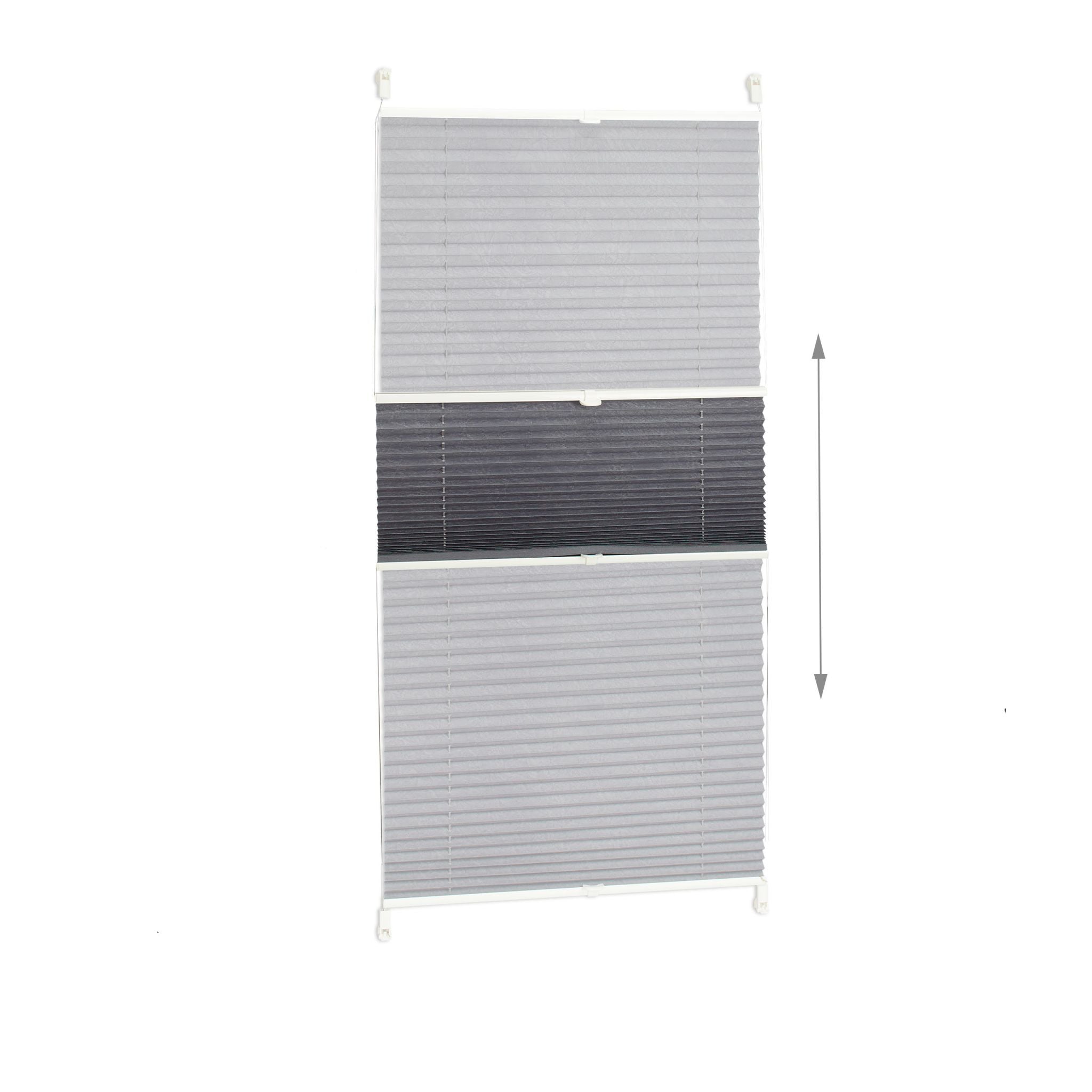 Plissee Rollo 60x130cm Grau von Relaxdays
