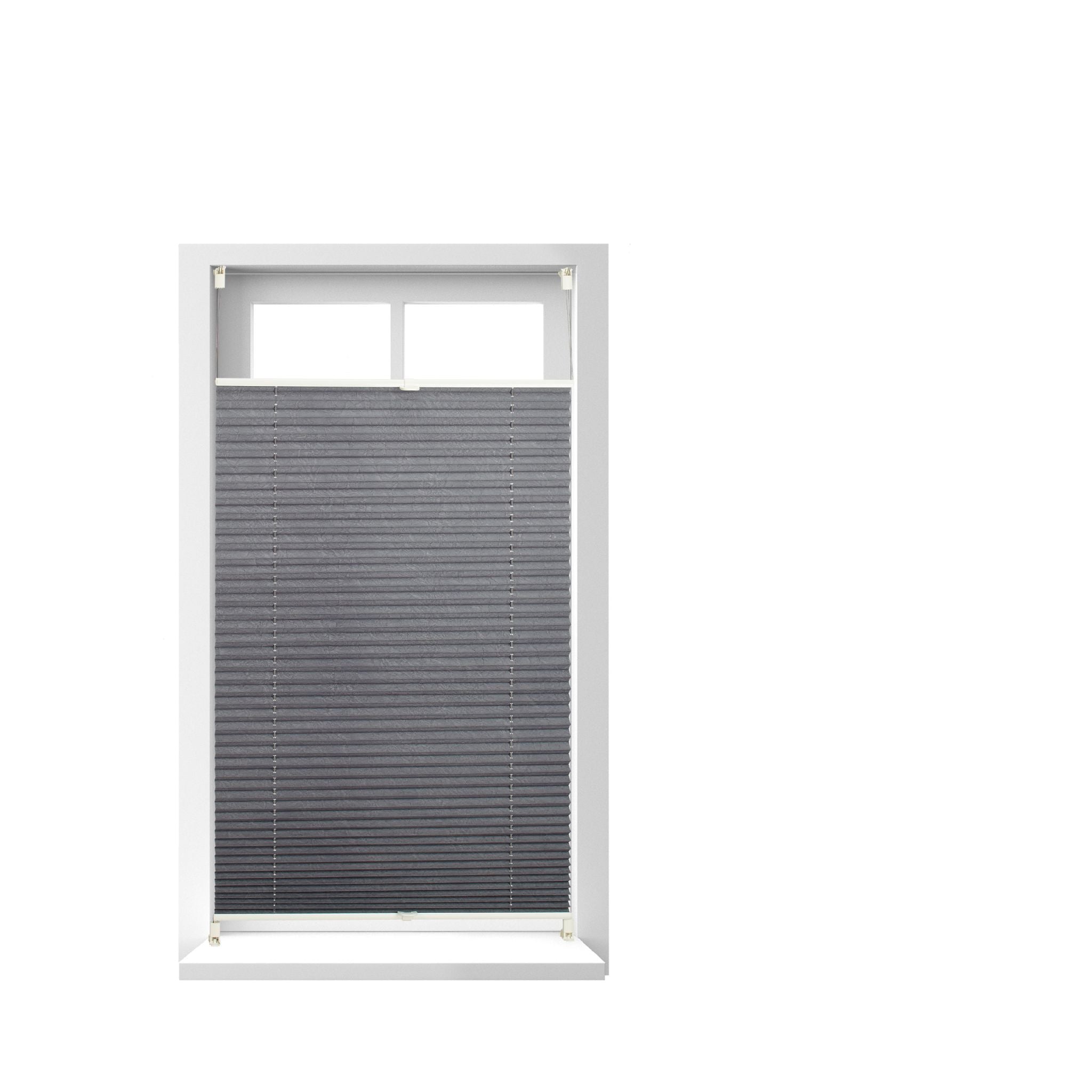 Plissee Rollo 80x130cm Grau von Relaxdays