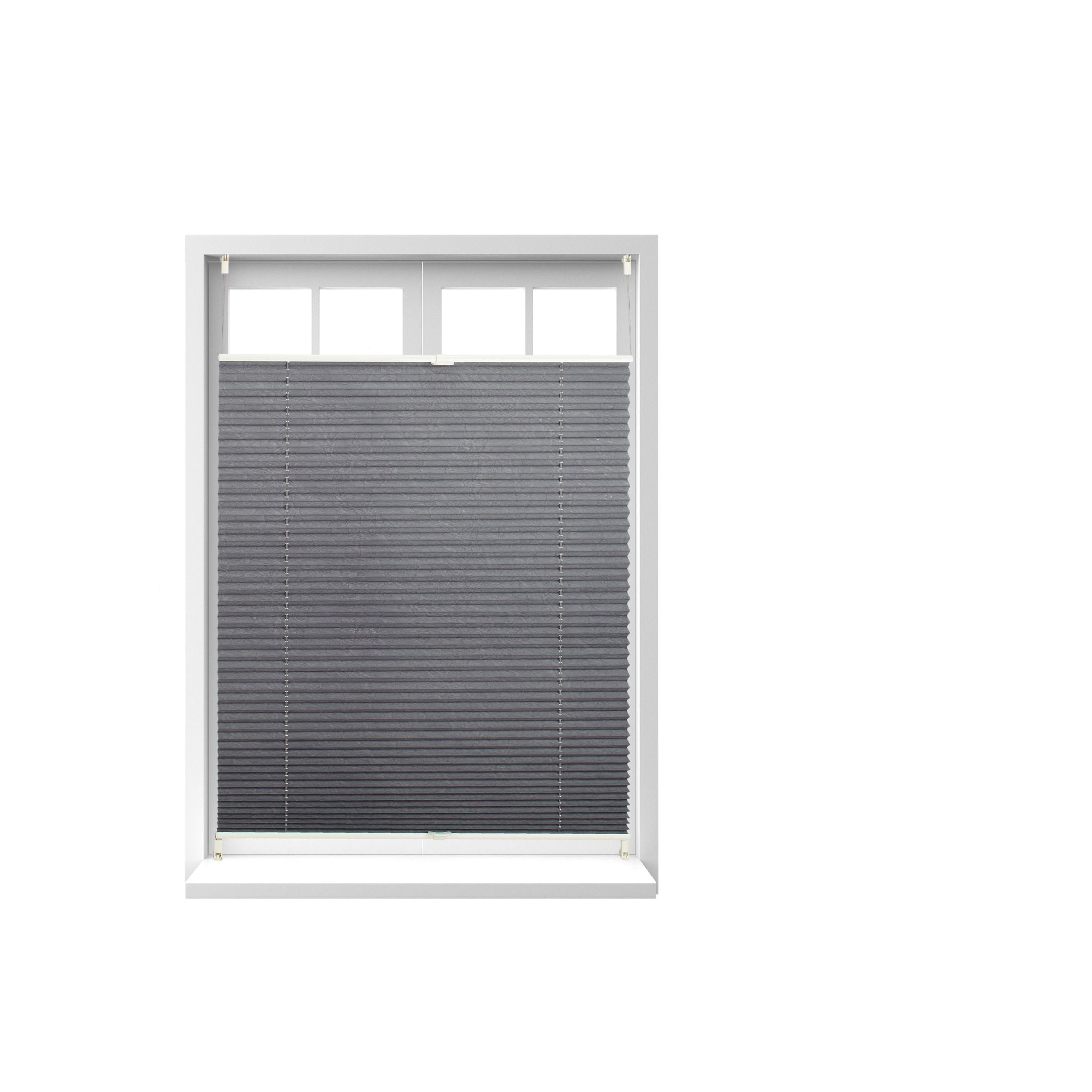 Plissee Rollo 90x130cm Grau von Relaxdays