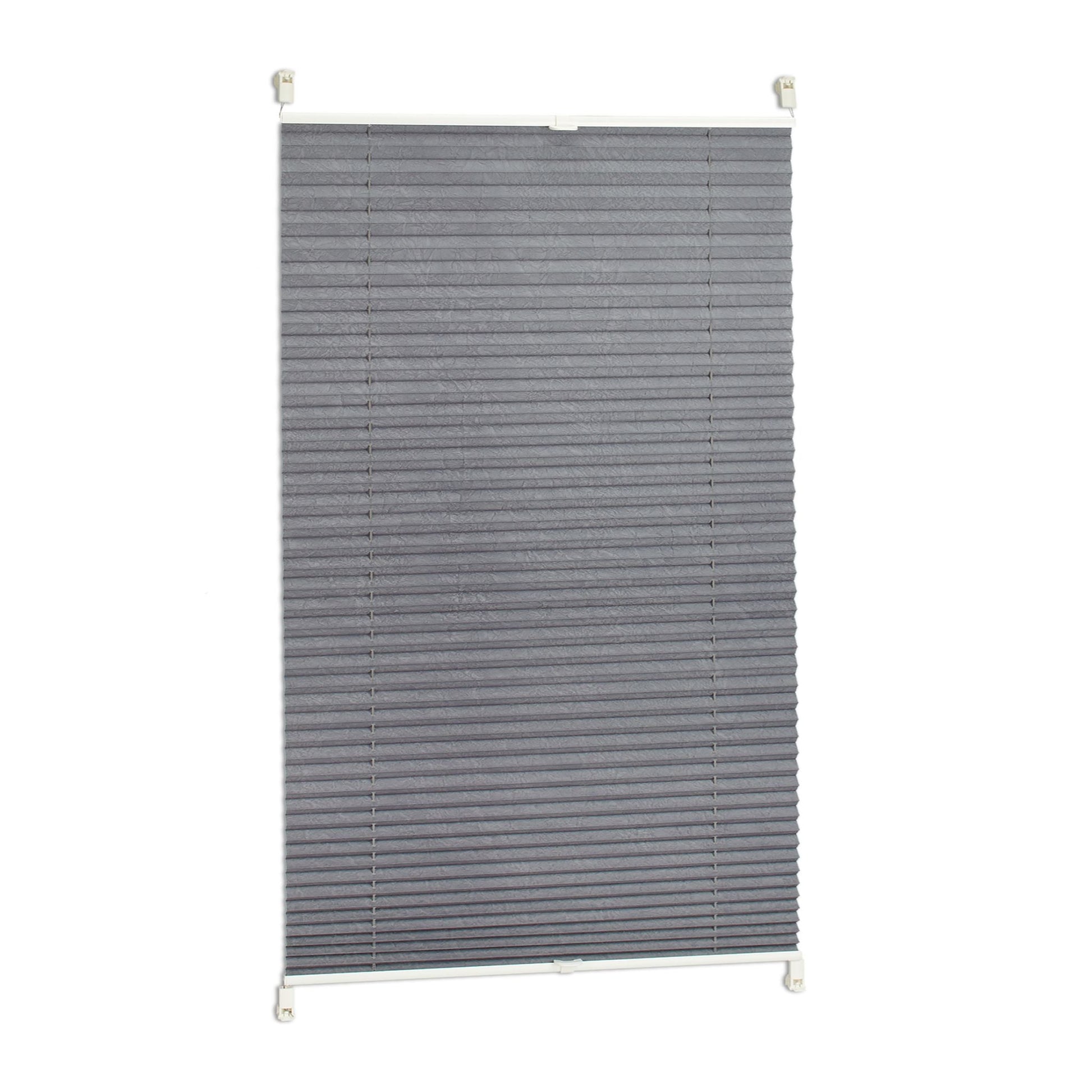 Plissee Rollo 100x130cm Grau von Relaxdays